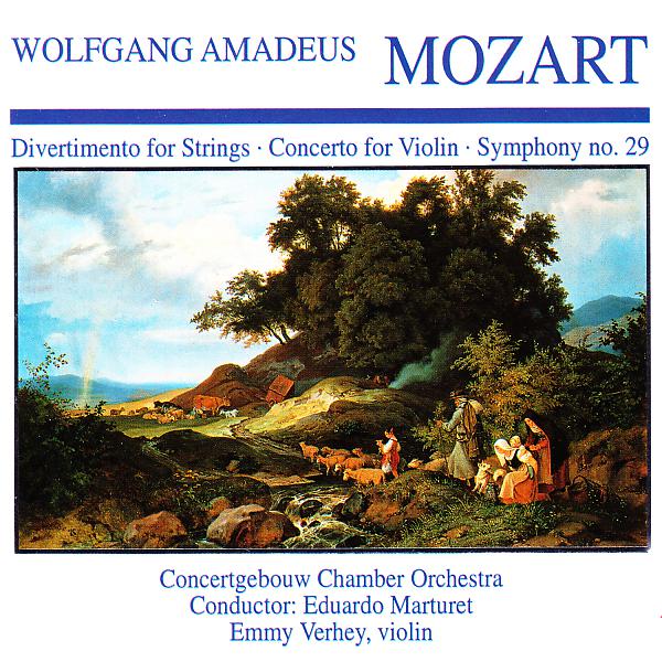 Постер альбома Wolfgang Amedeus Mozart: Divertimento for String · Concerto for Violin · Symphony No. 29