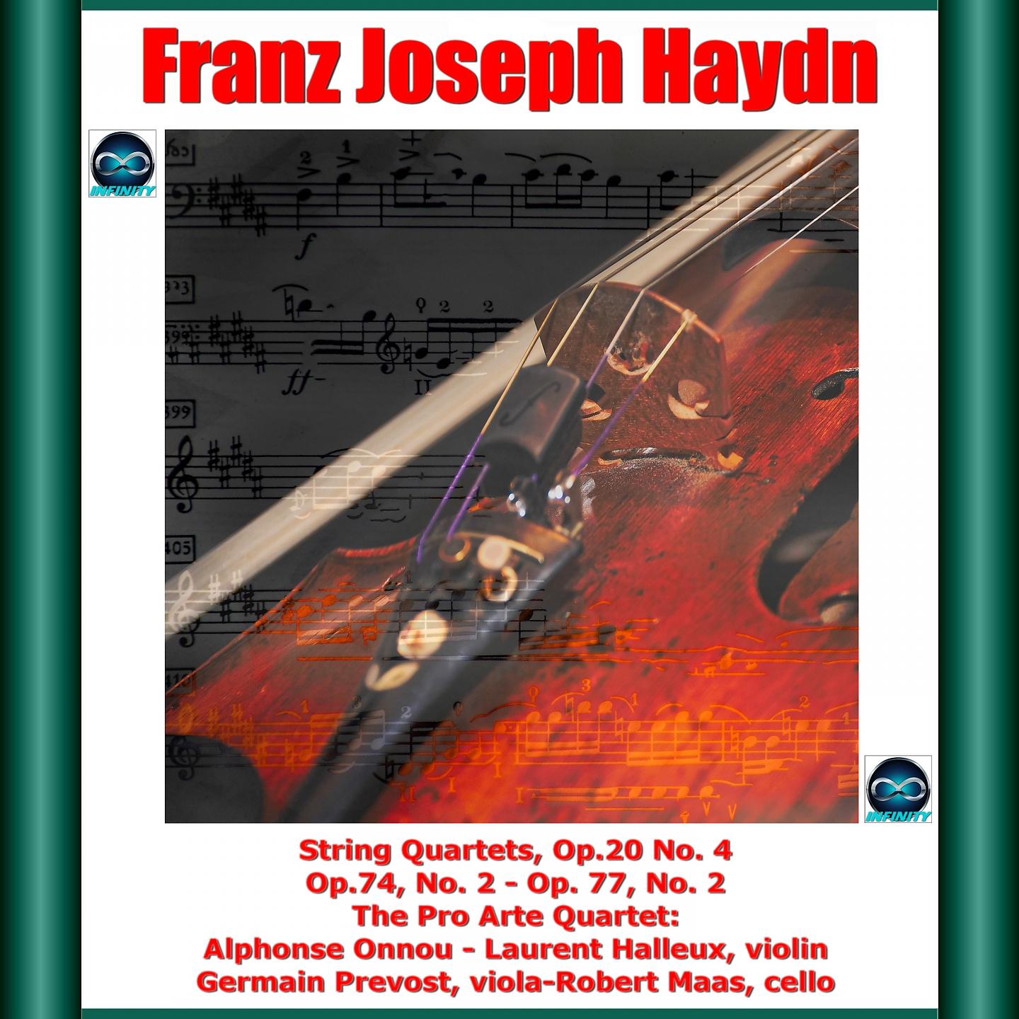 Постер альбома Haydn: String Quartets, Op.20, No. 4 - Op.74, No. 2 - Op. 77, No. 2