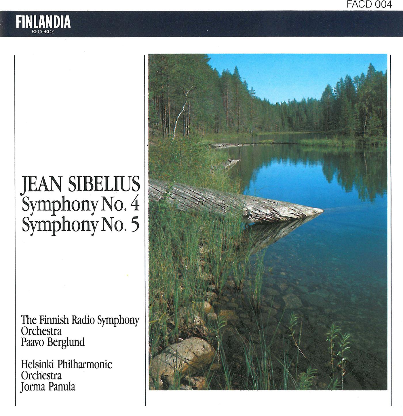 Постер альбома Sibelius : Symphonies No.4 and 5