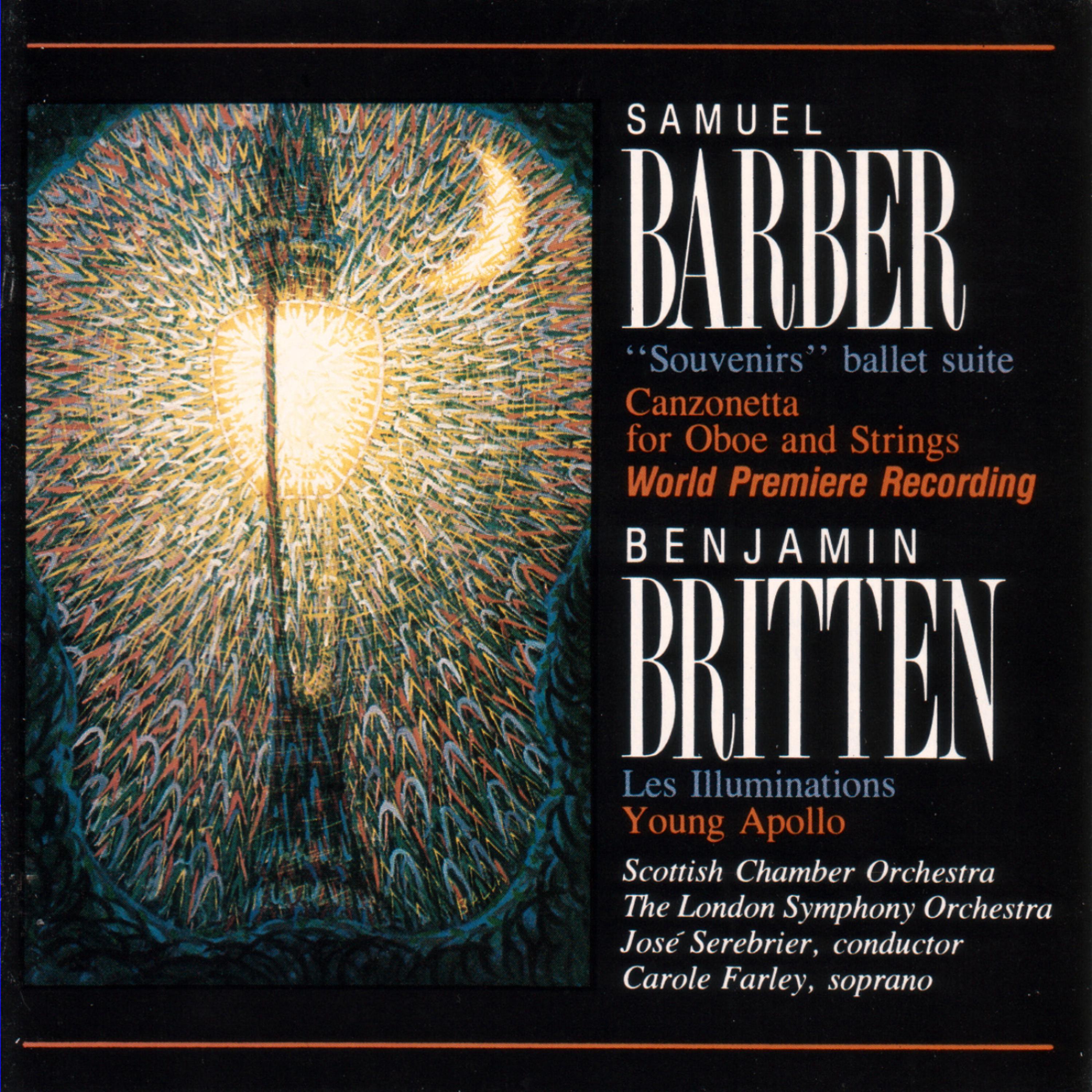 Постер альбома Samuel Barber: Canzonetta /Benjamin Britten: Les Illuminations / Young Apollo