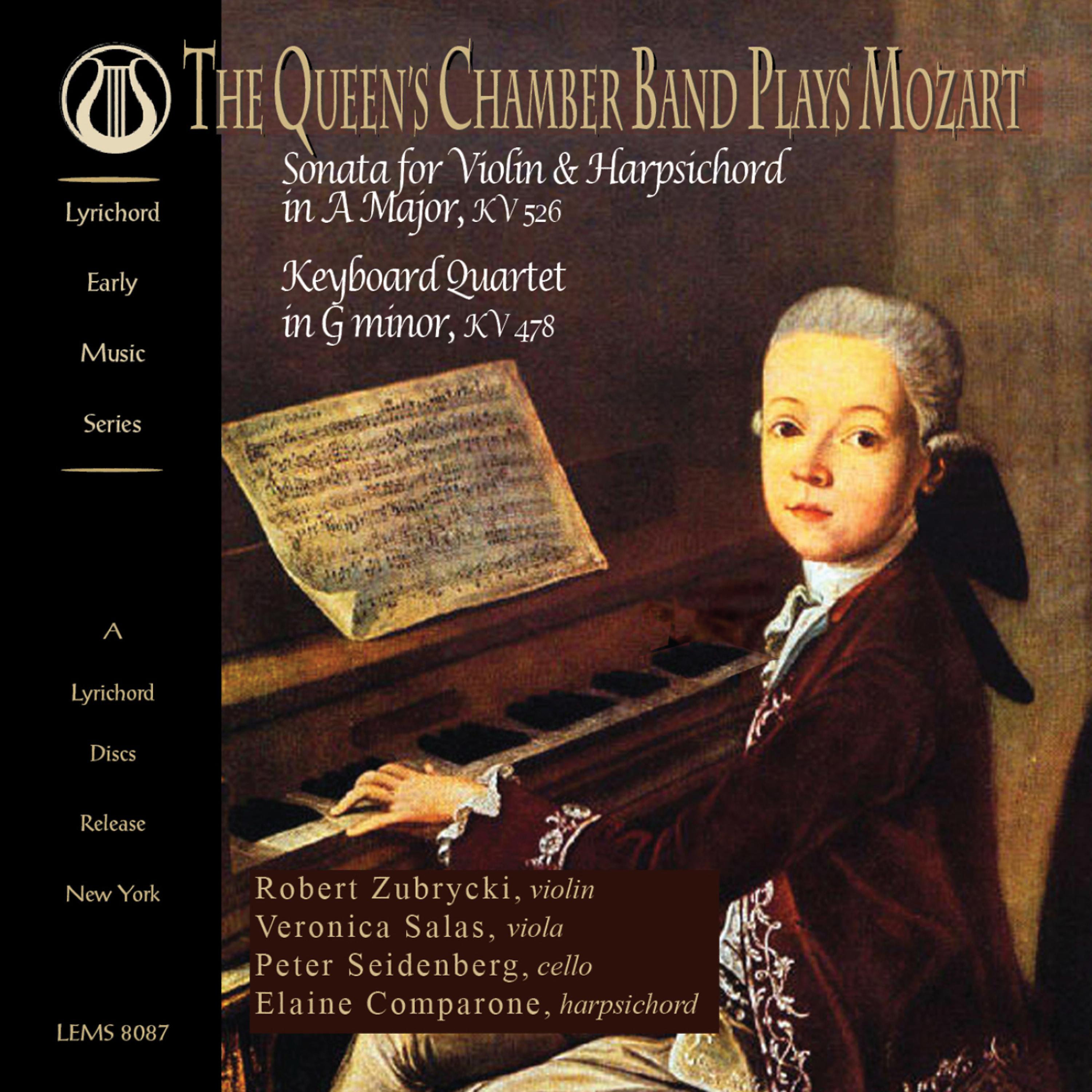 Постер альбома The Queen's Chamber Band Plays Mozart