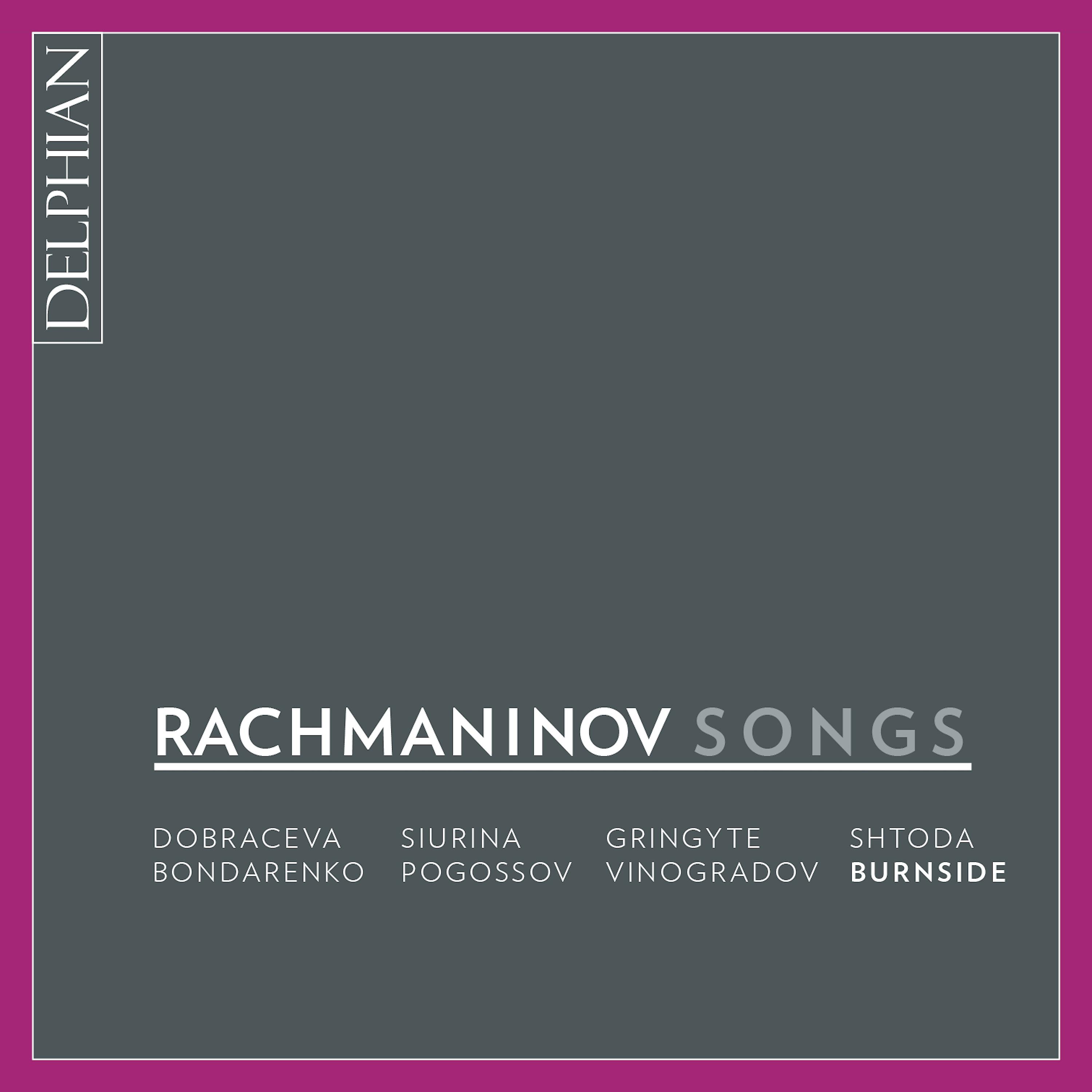 Постер альбома Rachmaninoff: Songs