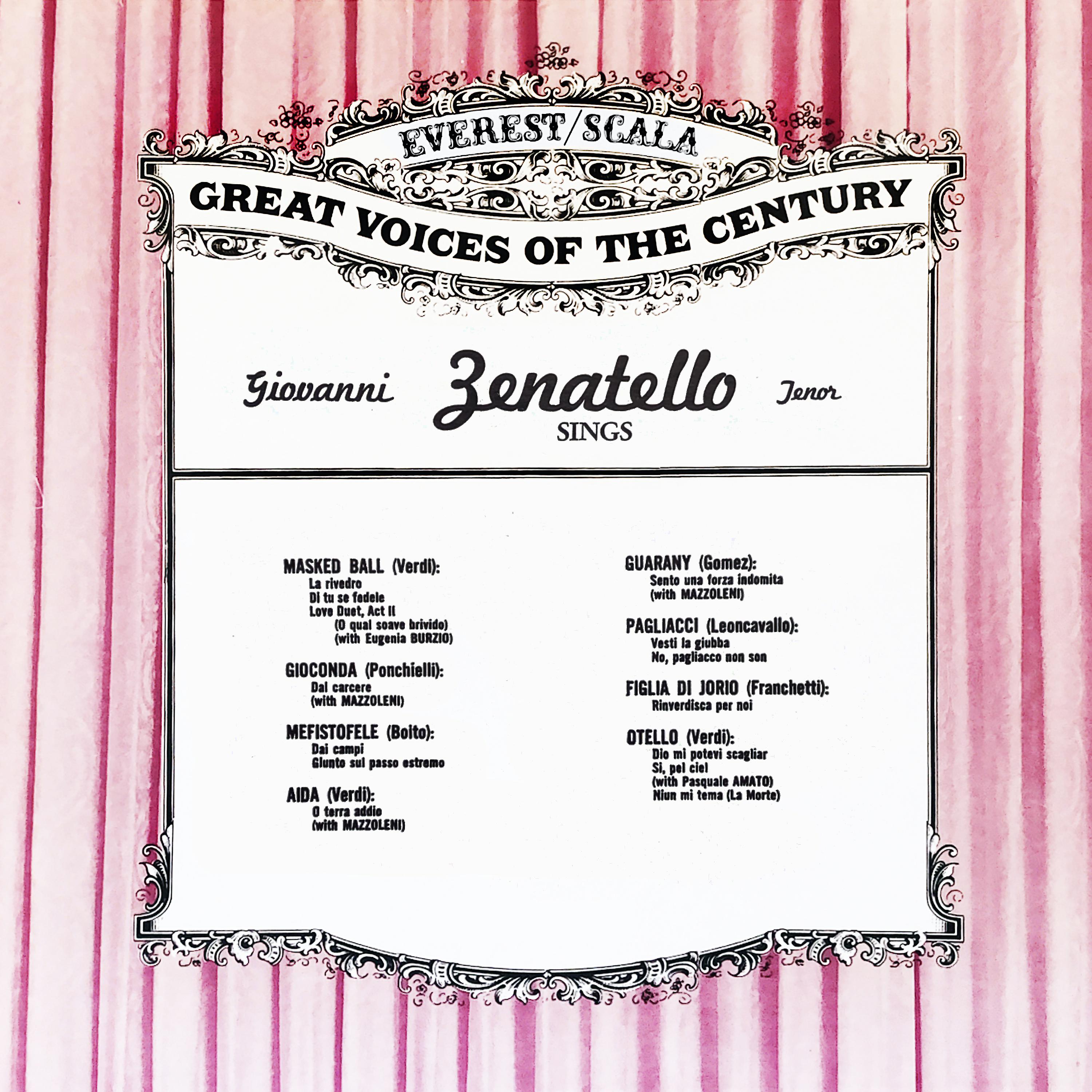 Постер альбома Giovanni Zenatello Sings Tenor