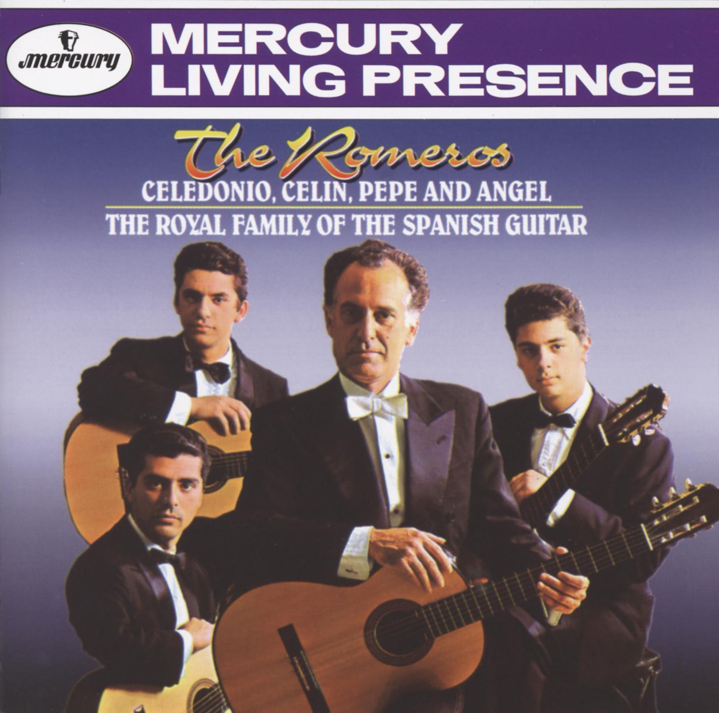 Постер альбома The Romeros - Celedonio, Celin, Pepe and Angel -The Royal Family of the Spanish Guitar