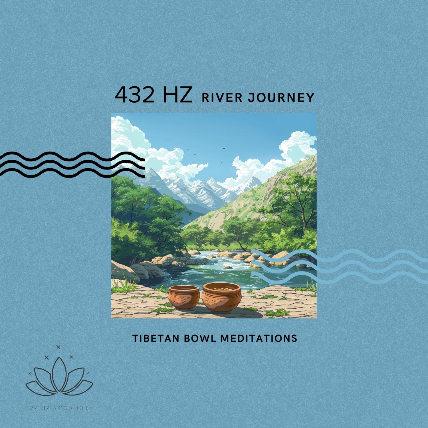 Постер альбома 432 Hz River Journey: Tibetan Bowl Meditations