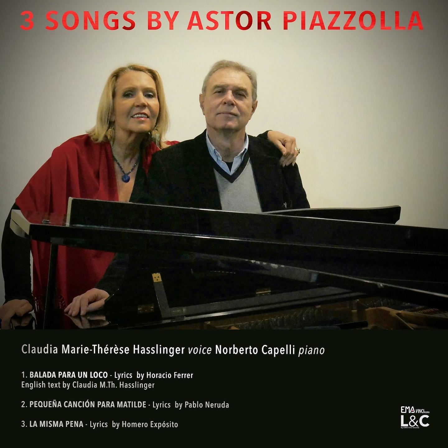 Постер альбома 3 Songs by Astor Piazzolla