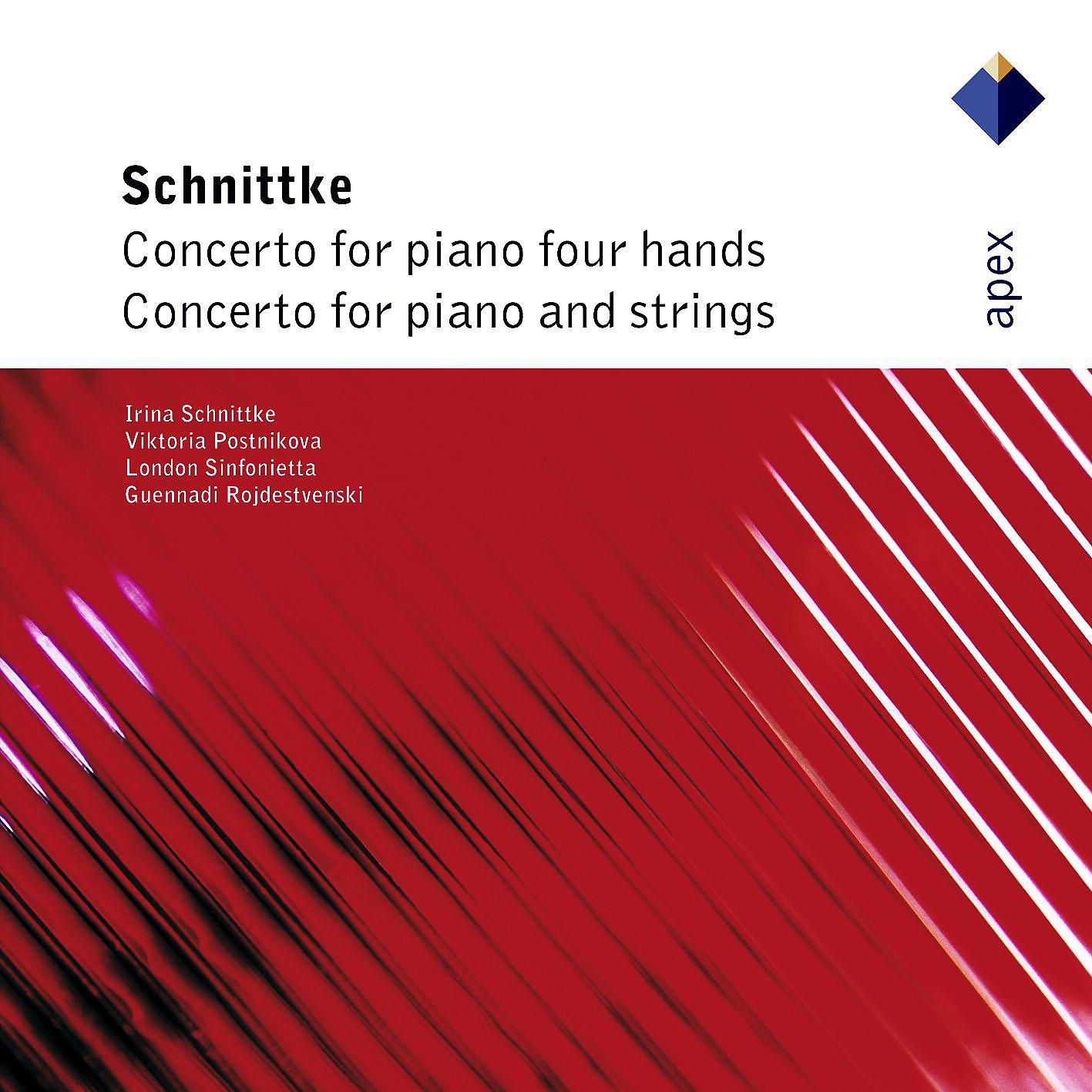 Постер альбома Schnittke : Concerto for Piano 4 Hands & Concerto for Piano & Strings  -  Apex