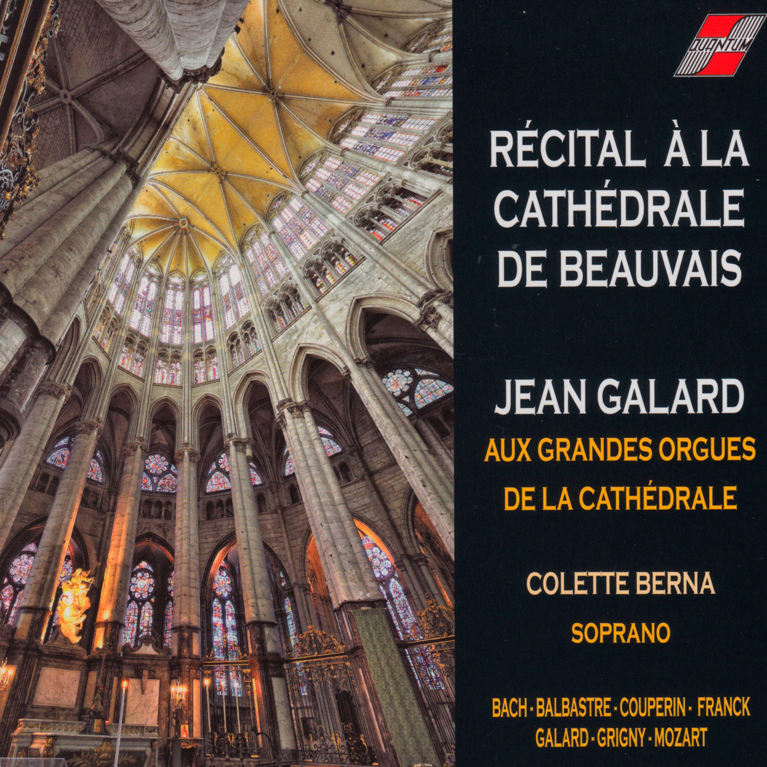 Постер альбома Récital à la Cathédrale de Beauvais