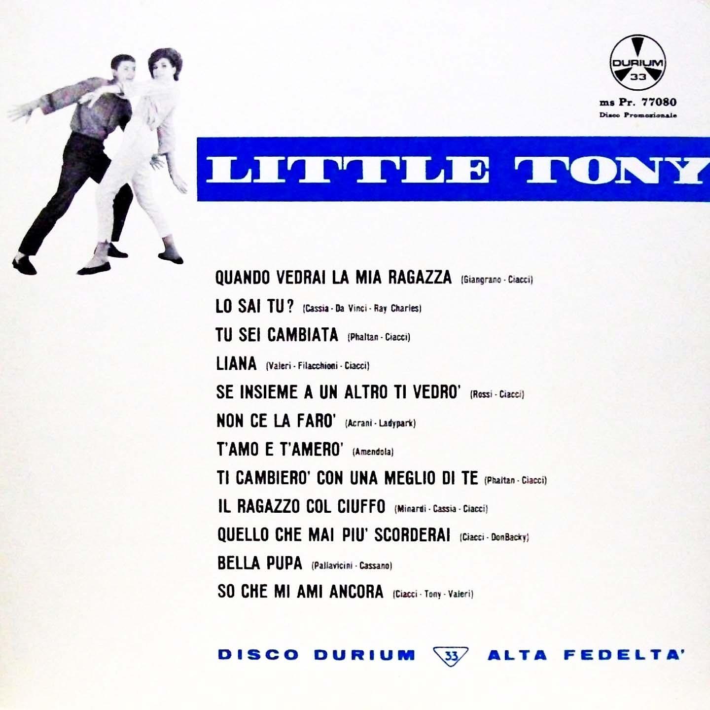 Постер альбома I successi Di Little Tony
