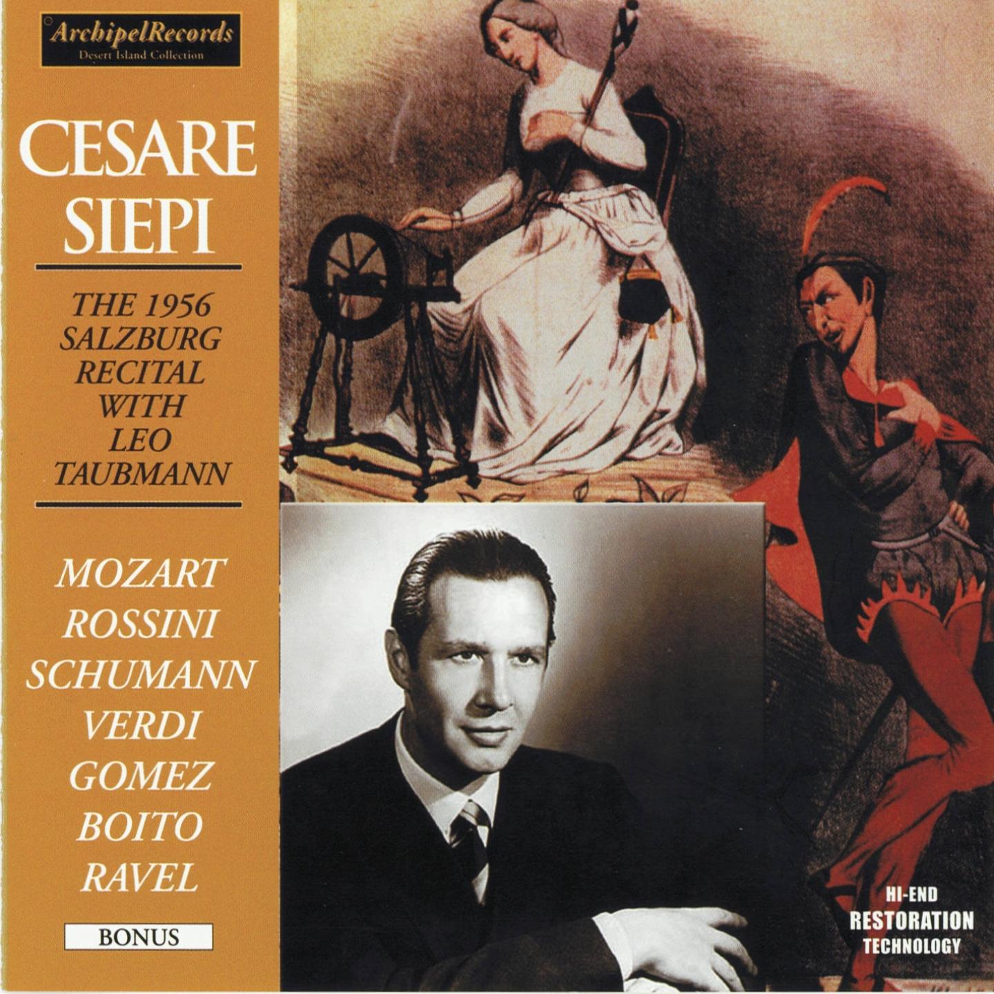 Постер альбома Cesare Siepi : The 1956 Salzburg Recital With Leo Taubmann