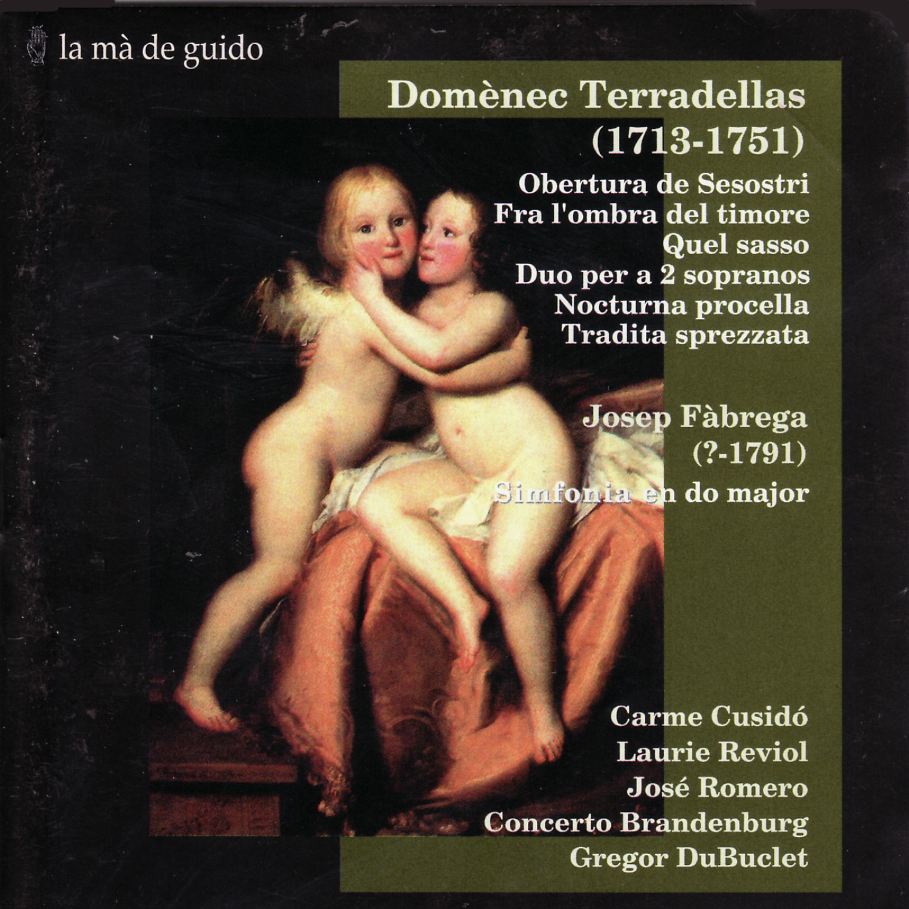 Постер альбома Terradellas: Obertura de Sesostri / Fàbrega: Simfonia en do major