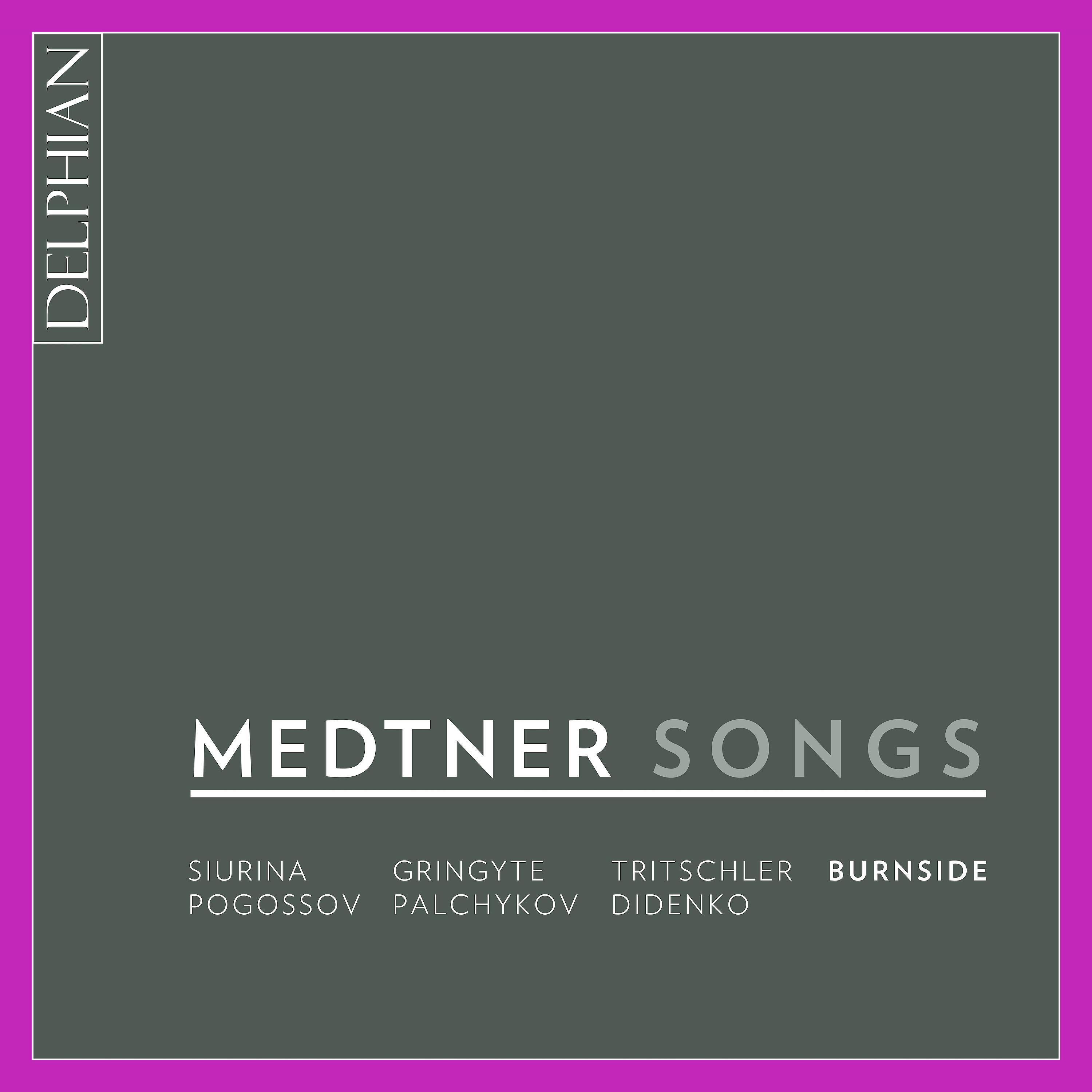 Постер альбома Nikolai Medtner: Songs