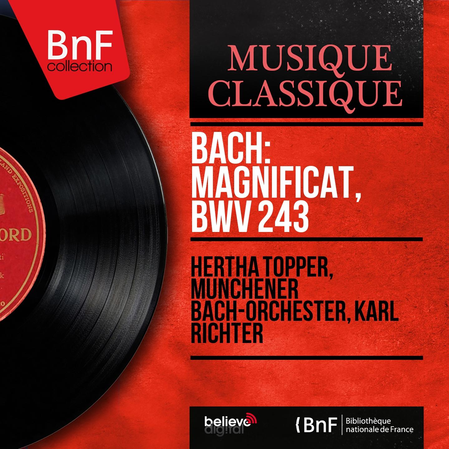 Постер альбома Bach: Magnificat, BWV 243 (Stereo Version)
