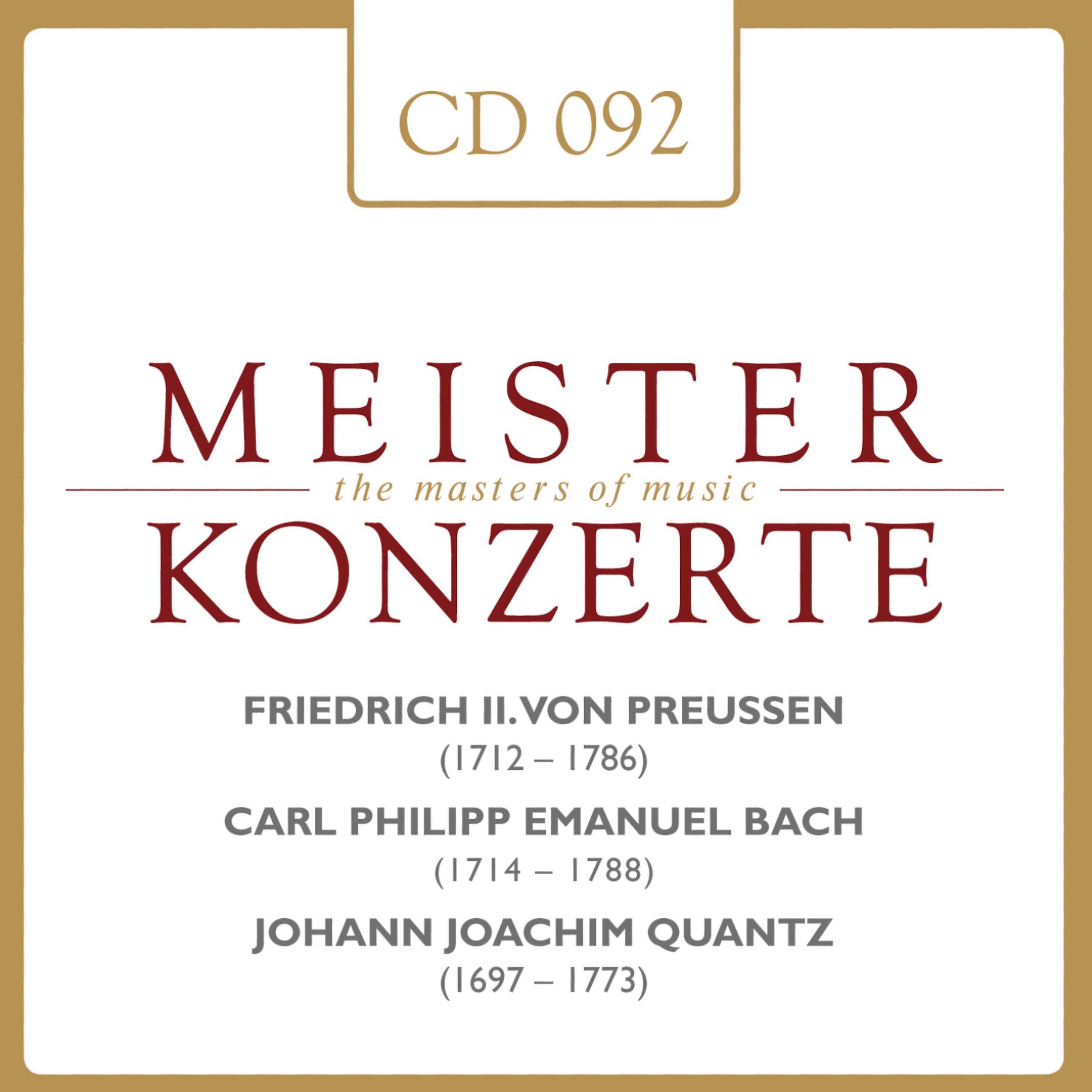 Постер альбома Friedrich II. Von Preussen - Bach - Quantz
