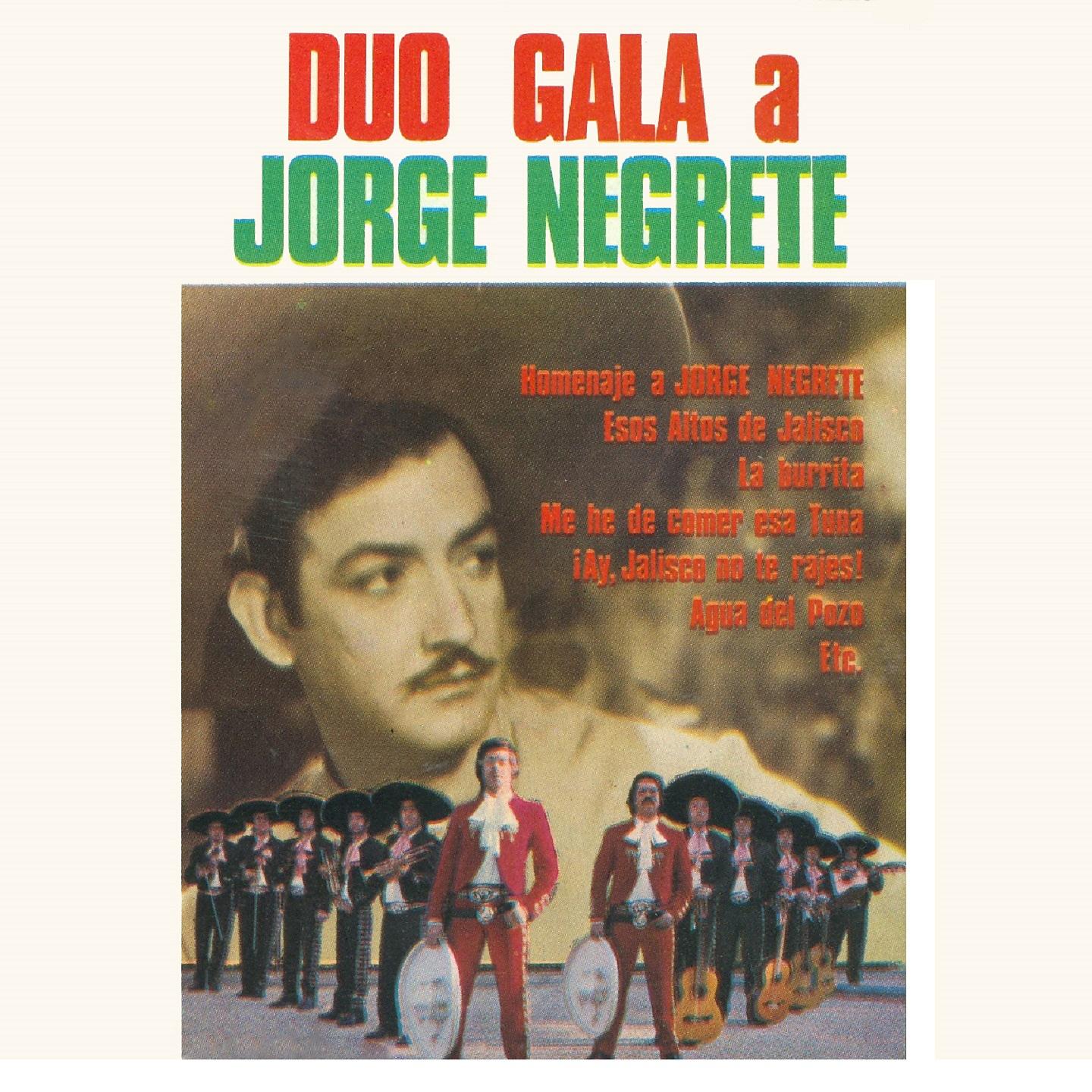 Постер альбома A Jorge Negrete