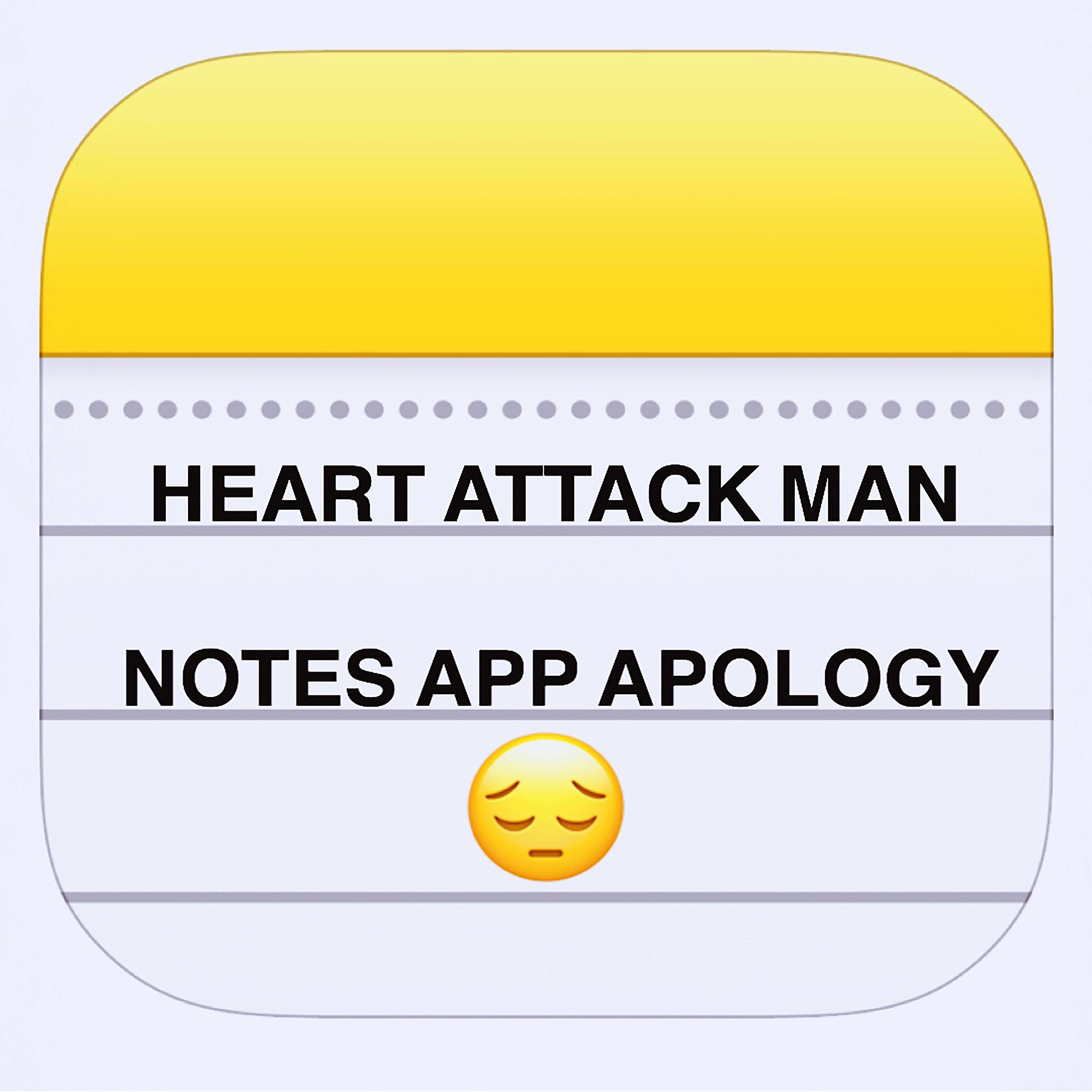 Постер альбома Notes App Apology