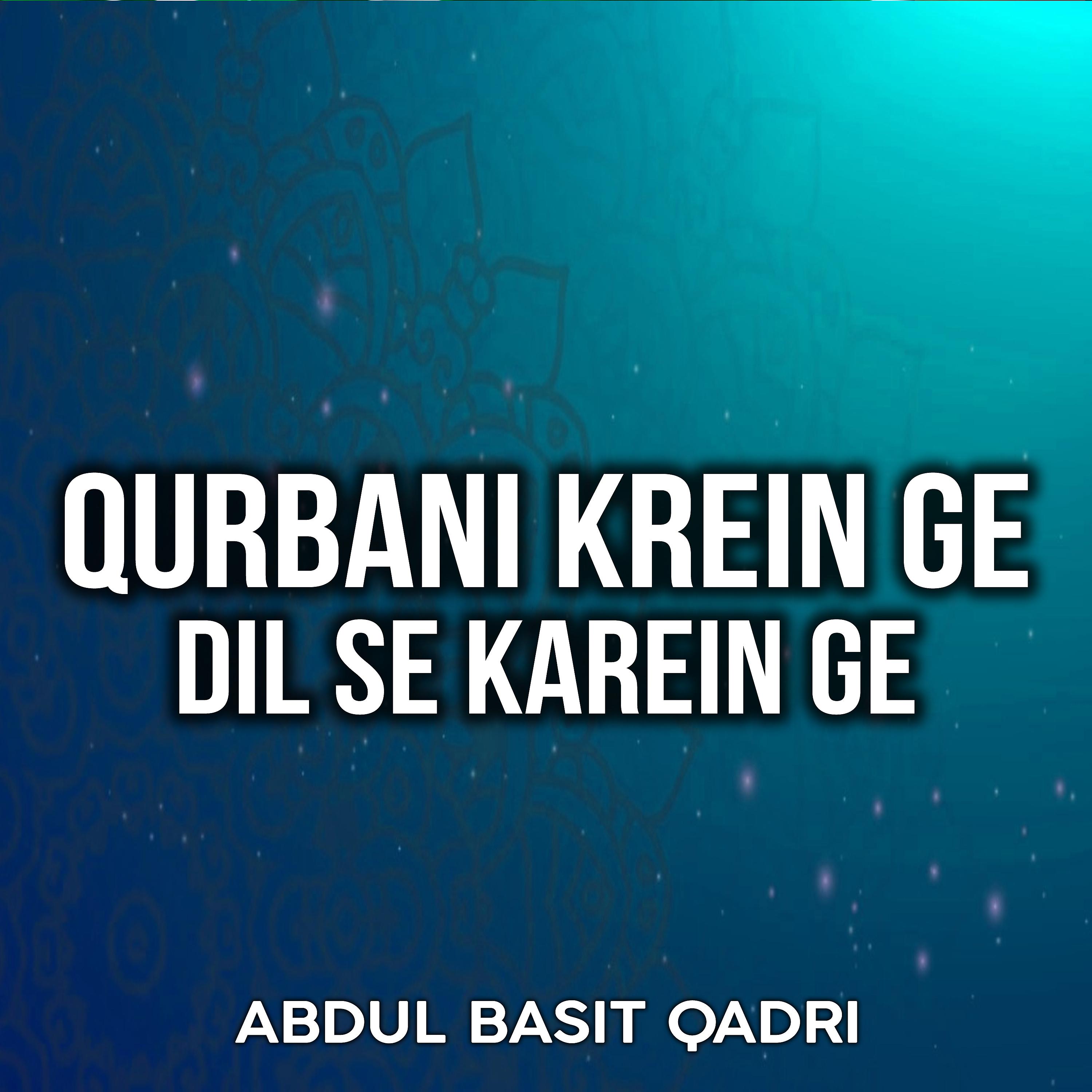 Постер альбома Qurbani Krein Ge Dil Se Karein Ge