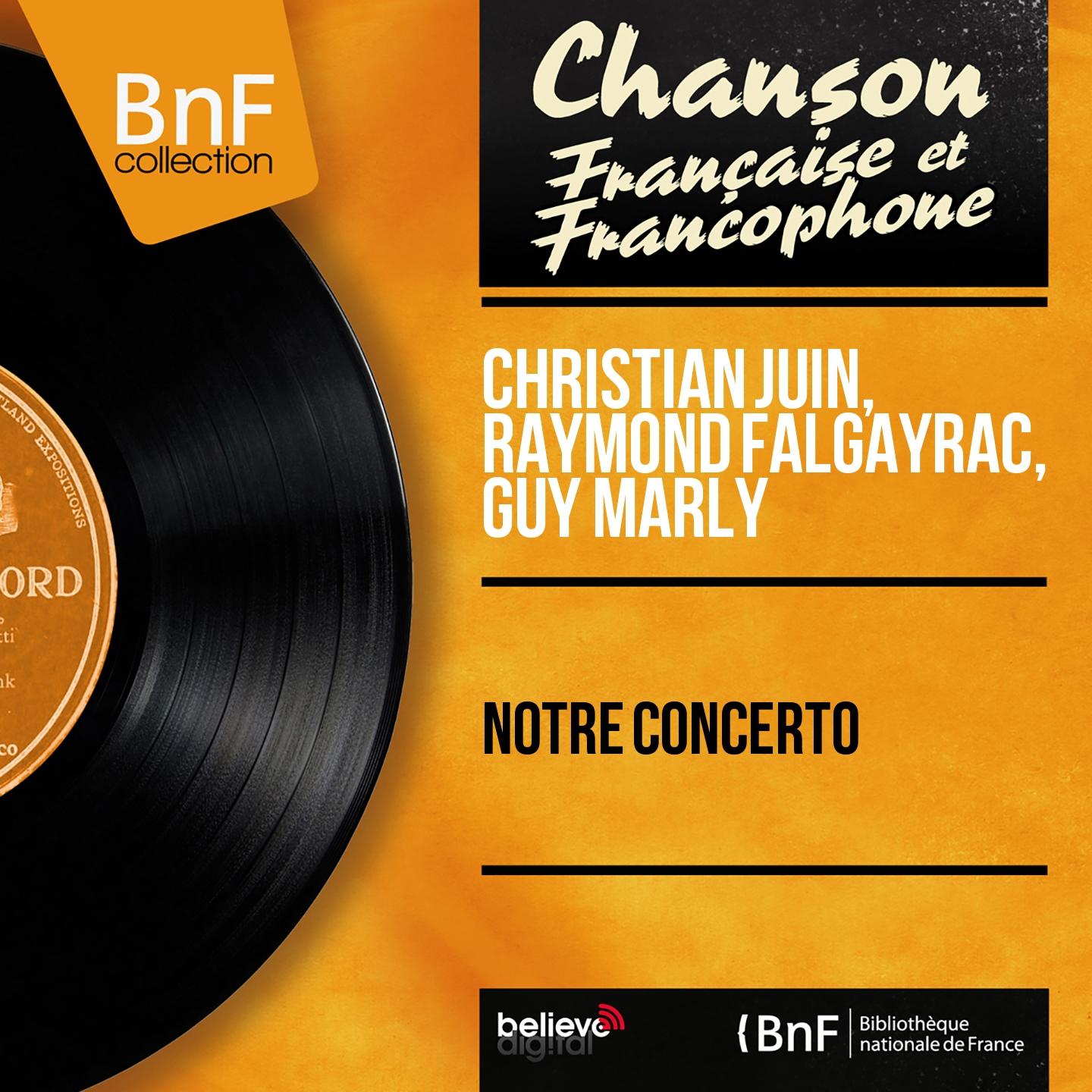 Постер альбома Notre concerto (Mono Version)