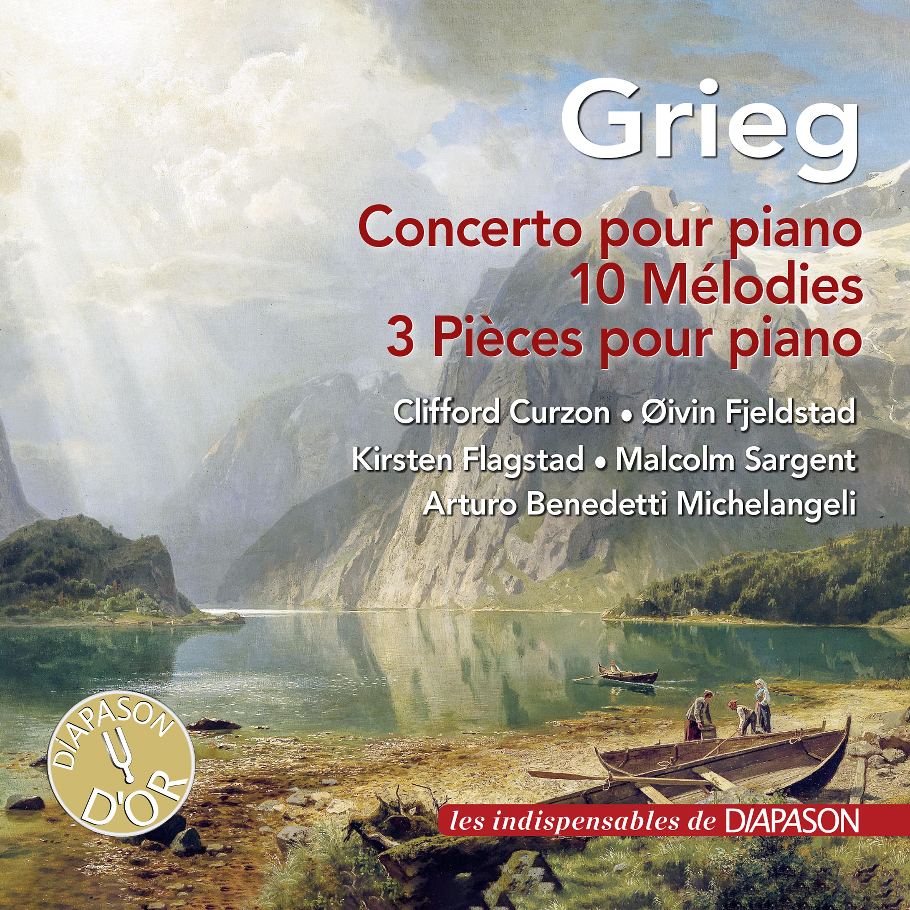 Постер альбома Grieg: Concerto pour piano, 10 Mélodies & 3 Pièces pour piano (Les indispensables de Diapason)