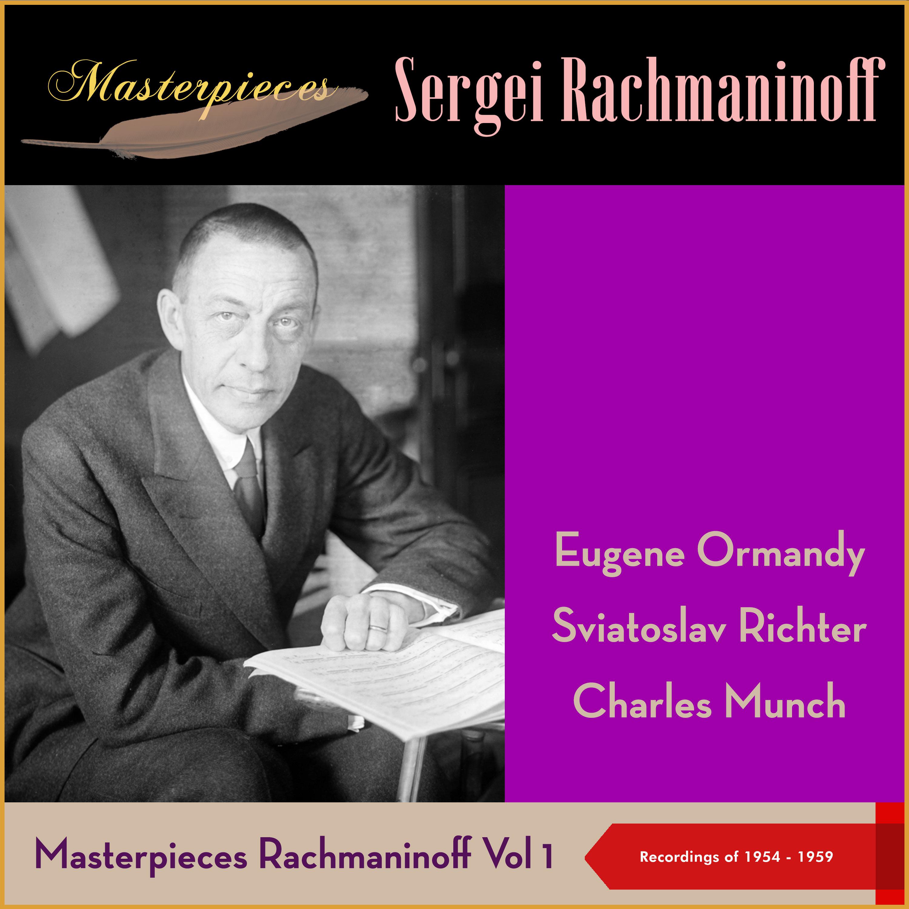 Постер альбома Masterpieces: Sergei Rachmaninoff, Vol. I