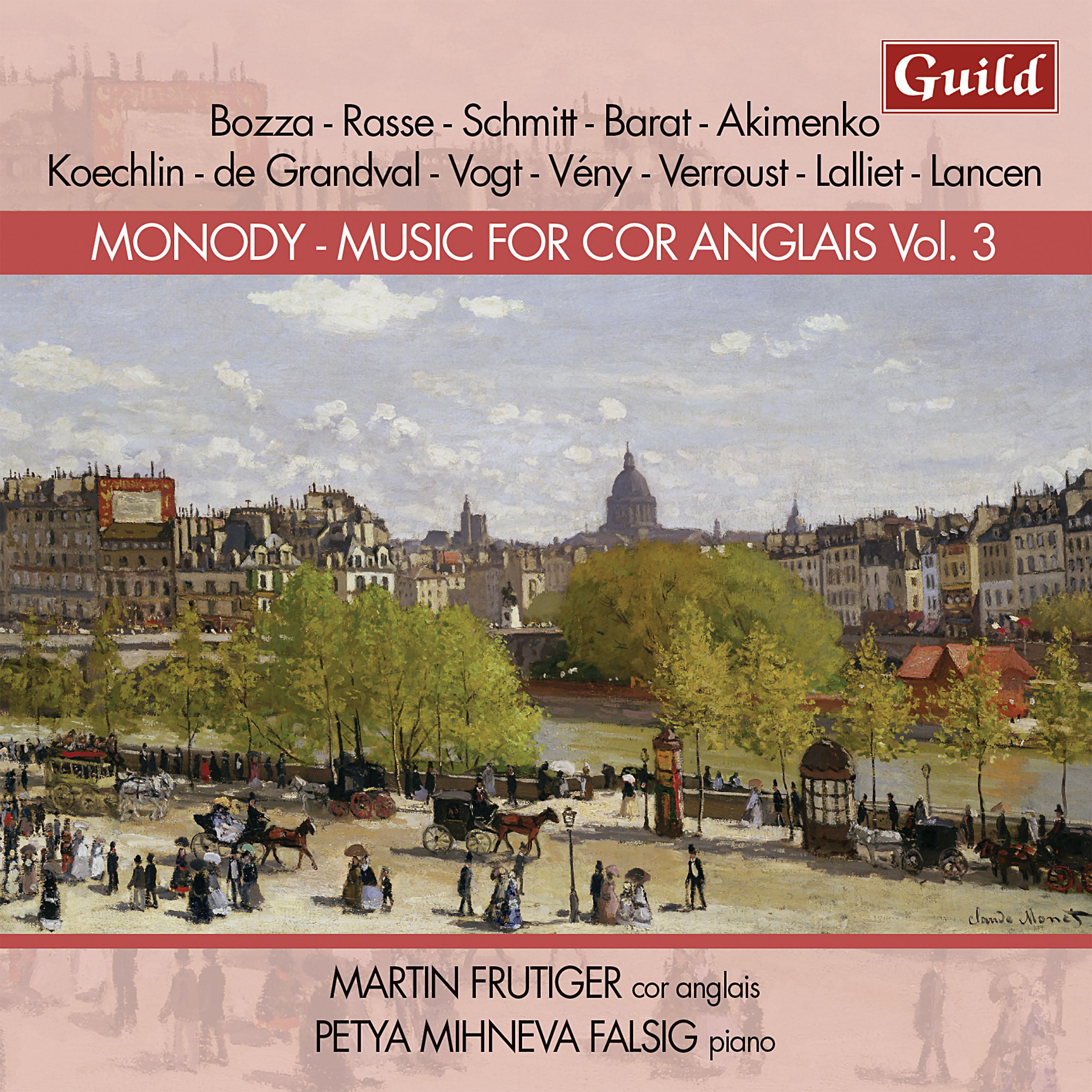 Постер альбома Monody - Music for Cor Anglais, Vol. 3