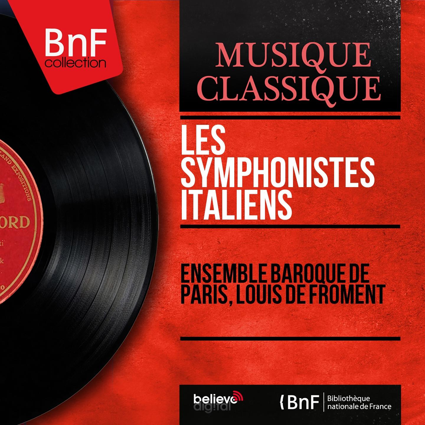 Постер альбома Les symphonistes italiens (Mono Version)