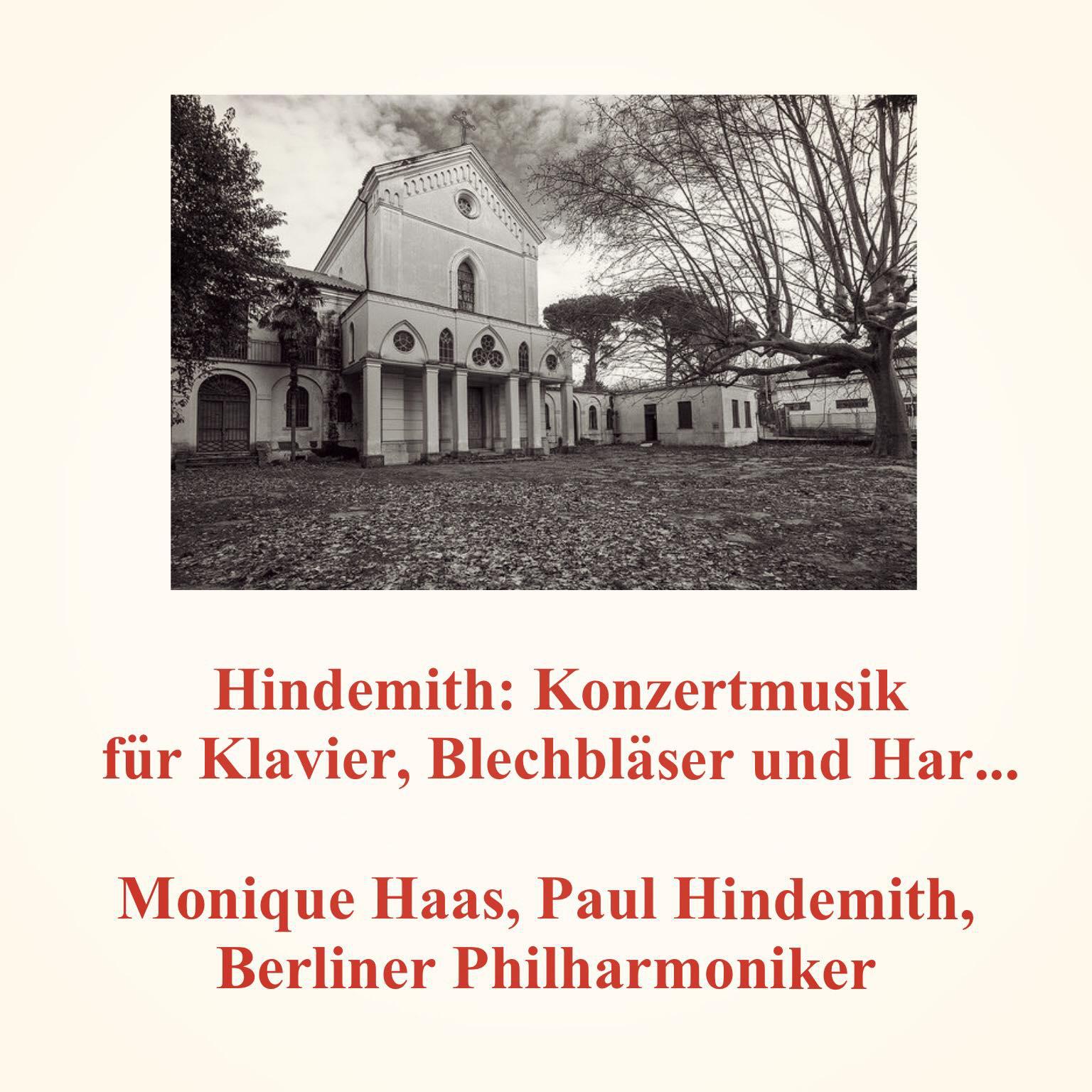 Постер альбома Hindemith: Konzertmusik für Klavier, Blechbläser und Harfen, op. 49