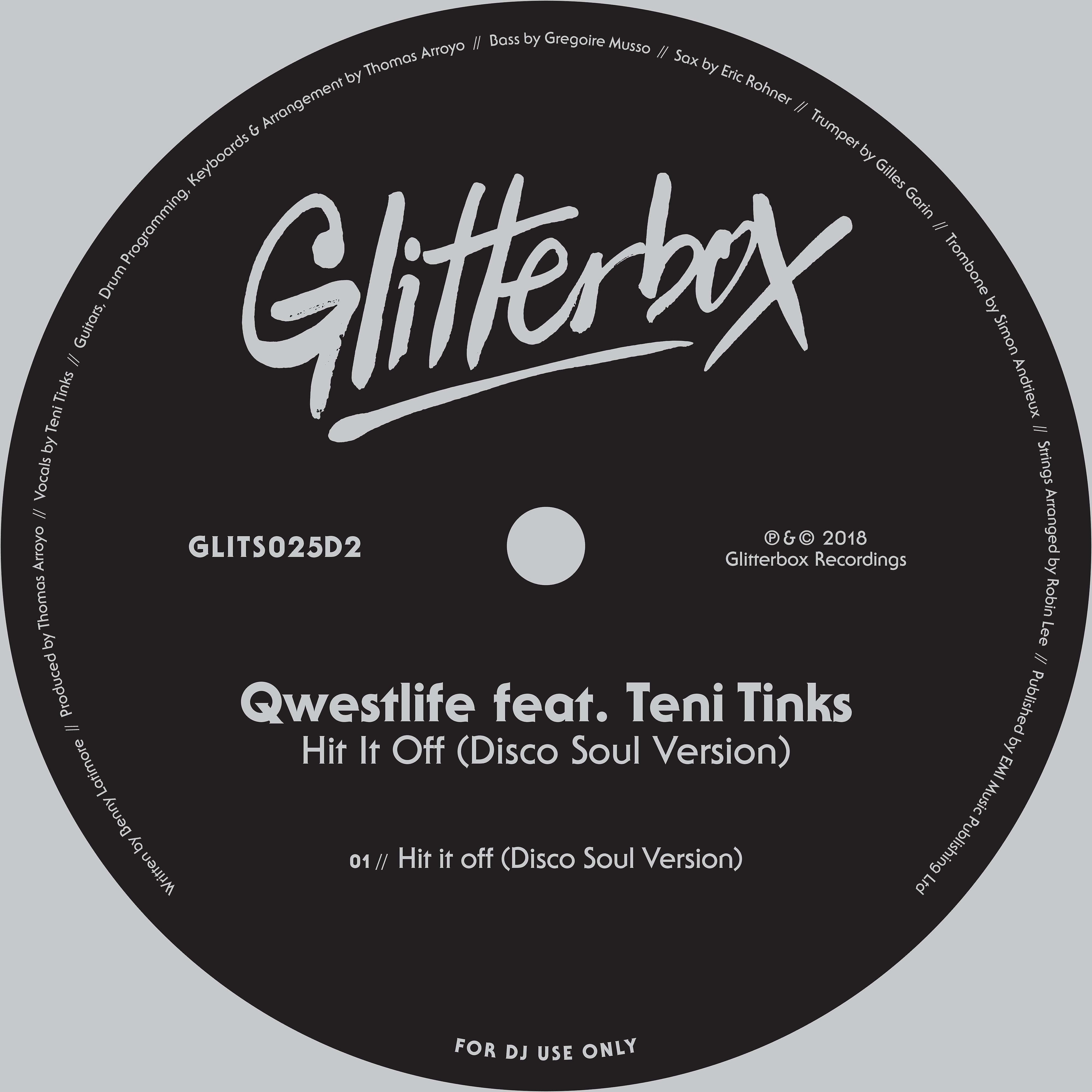 Постер альбома Hit It Off (feat. Teni Tinks) [Disco Soul Version]