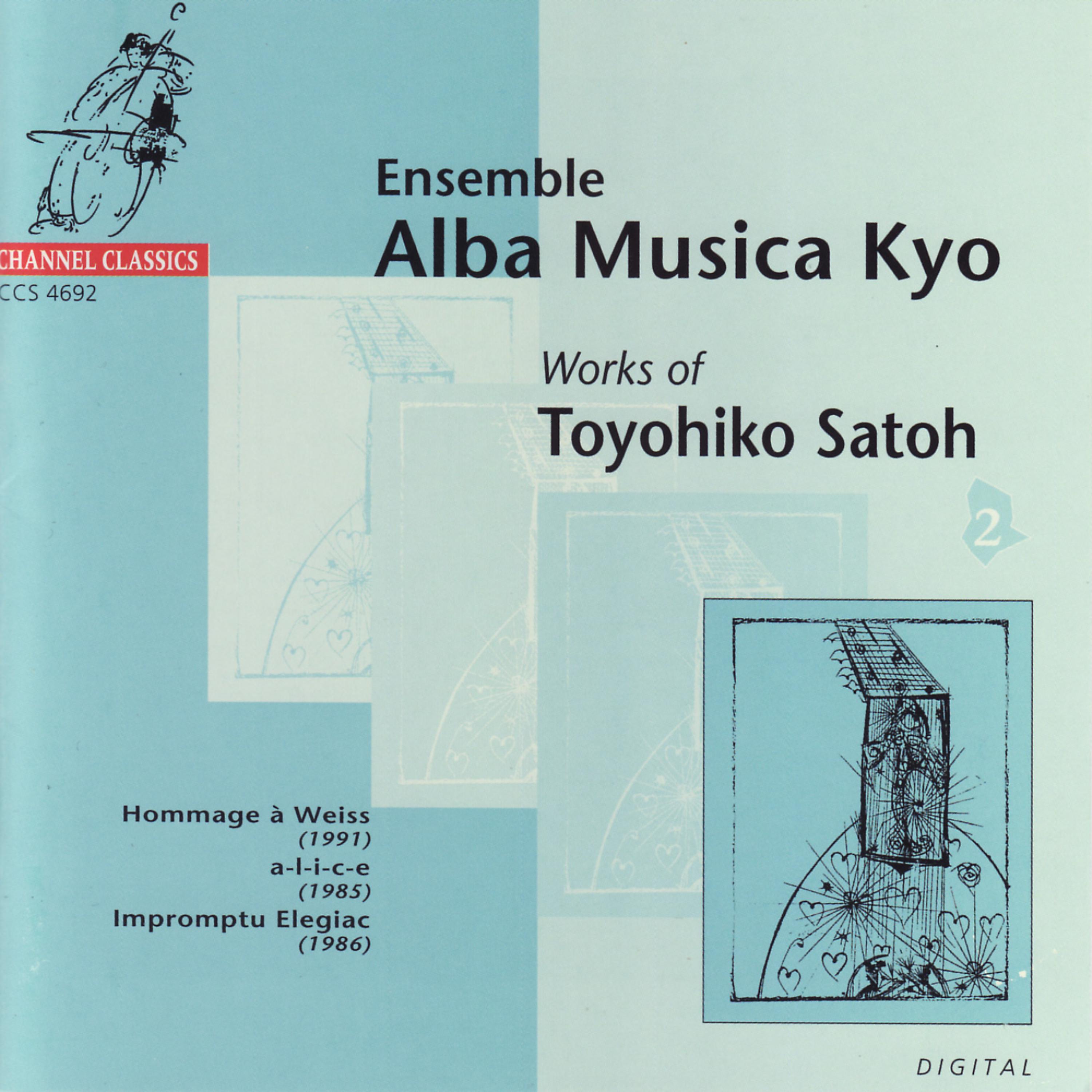 Постер альбома Ensemble Alba Musica Kyo - Works of Toyohiko Satoh