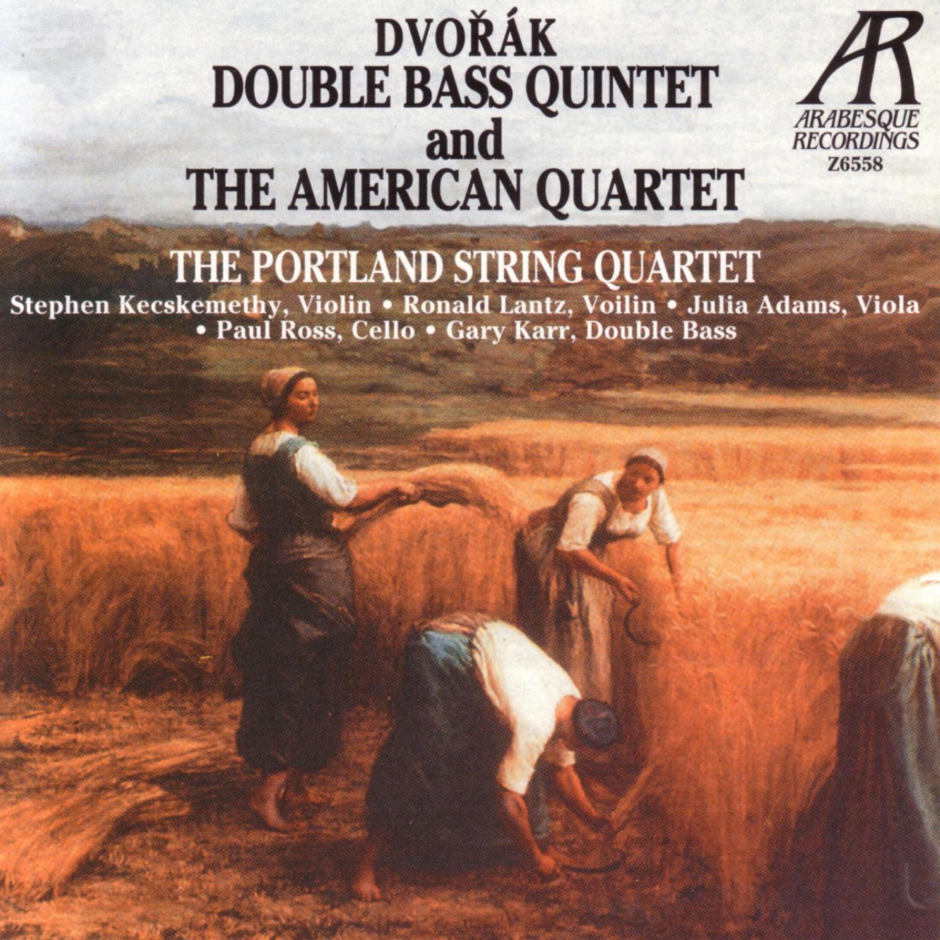 Постер альбома Dvorak: Double Bass Quintet And The American Quartet