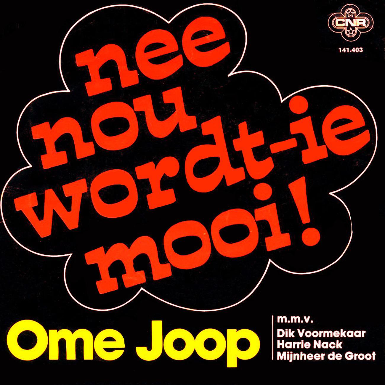 Постер альбома Nee, Nou Wordt' Ie Mooi