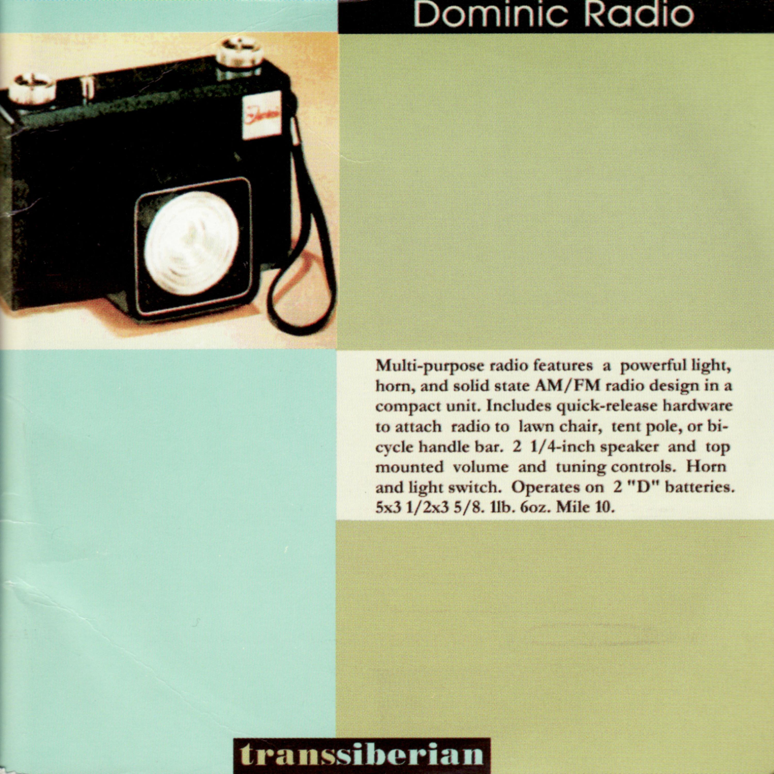 Постер альбома Dominic Radio