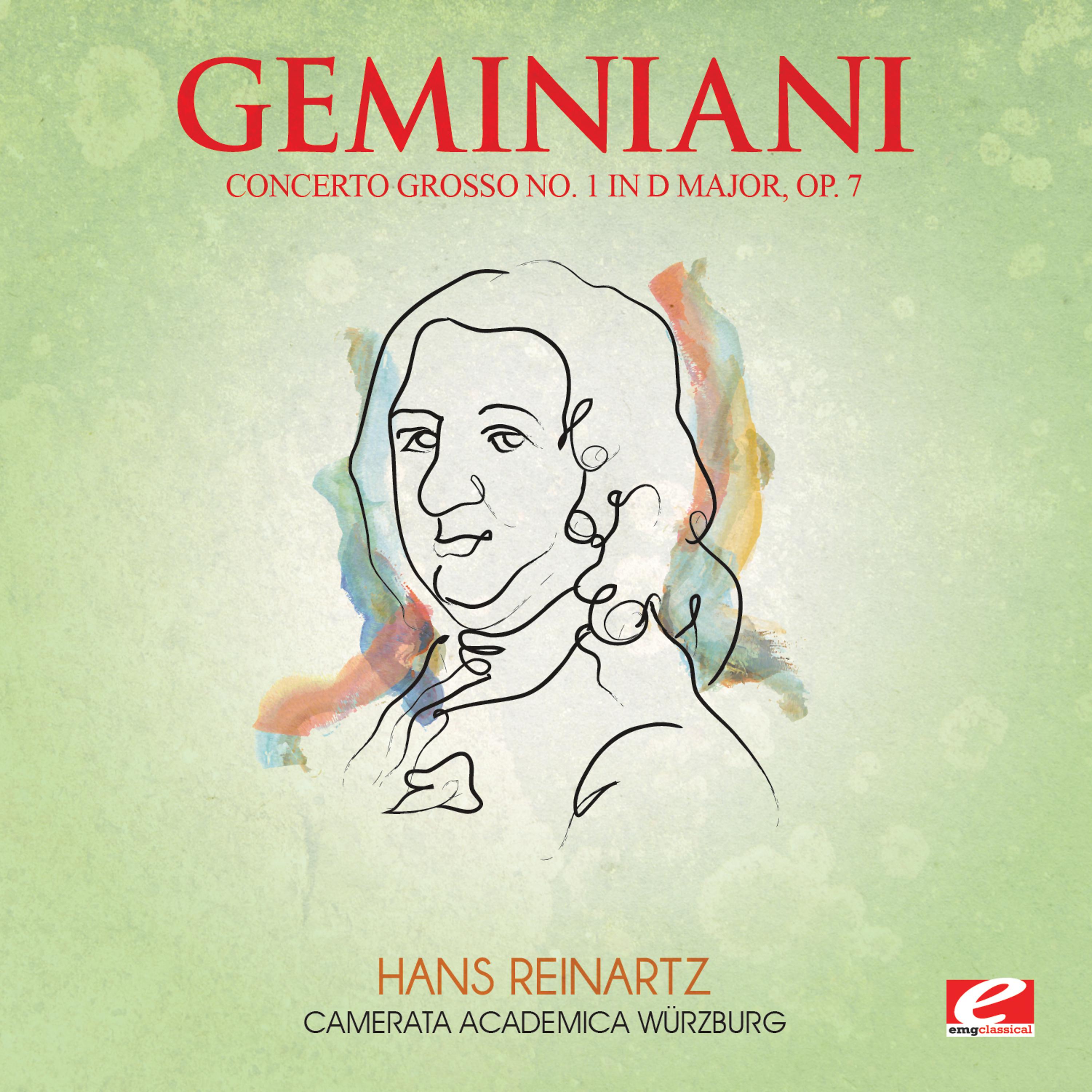 Постер альбома Geminiani: Concerto Grosso No. 1 in D Major, Op. 7 (Digitally Remastered)