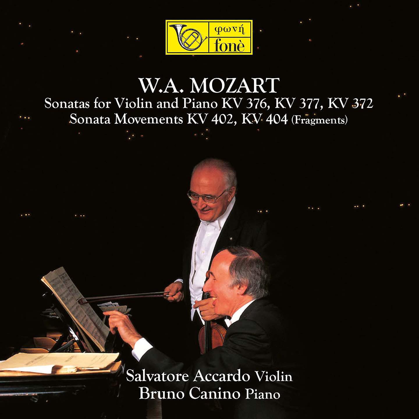 Постер альбома Mozart: Sonatas for Violin and Piano KV 376 ,377, 372, 402, 404