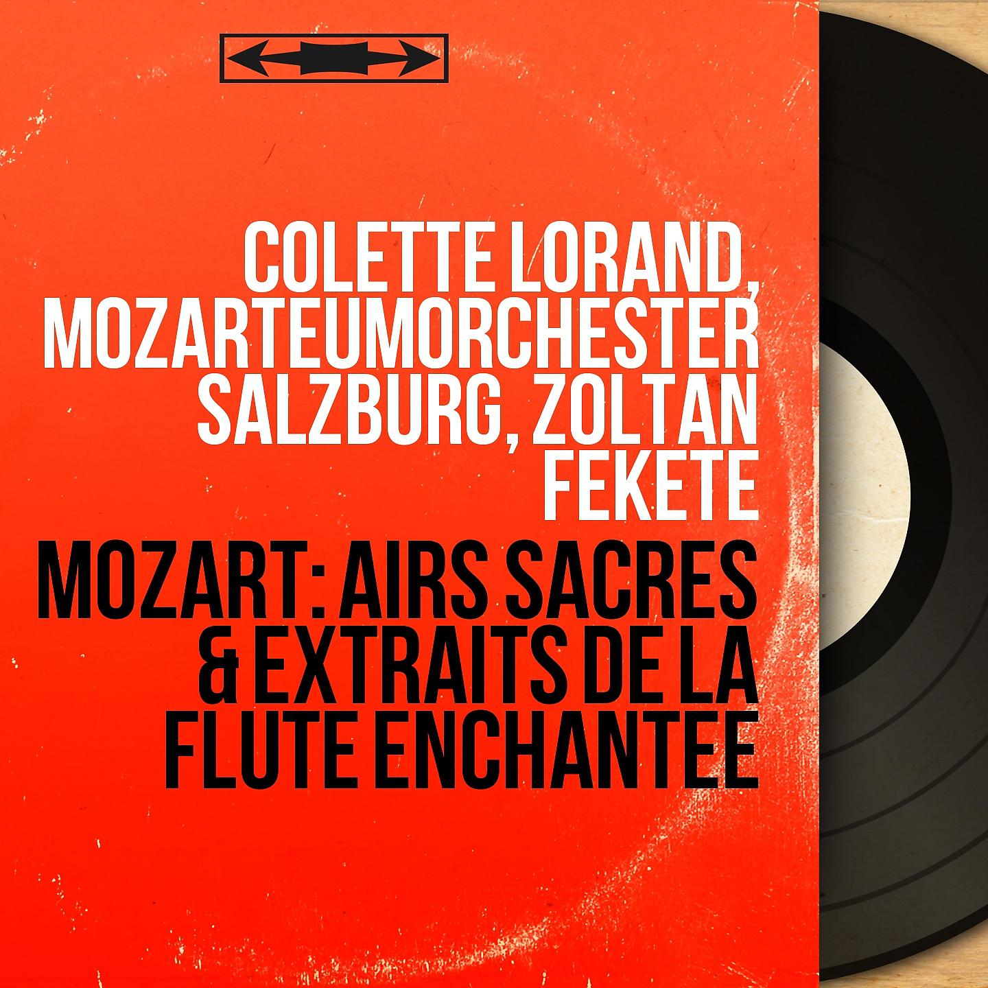 Постер альбома Mozart: Airs sacrés & Extraits de La flûte enchantée