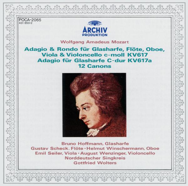 Постер альбома Mozart, W.A.: Adagio & Rondo K.617; 12 Canons
