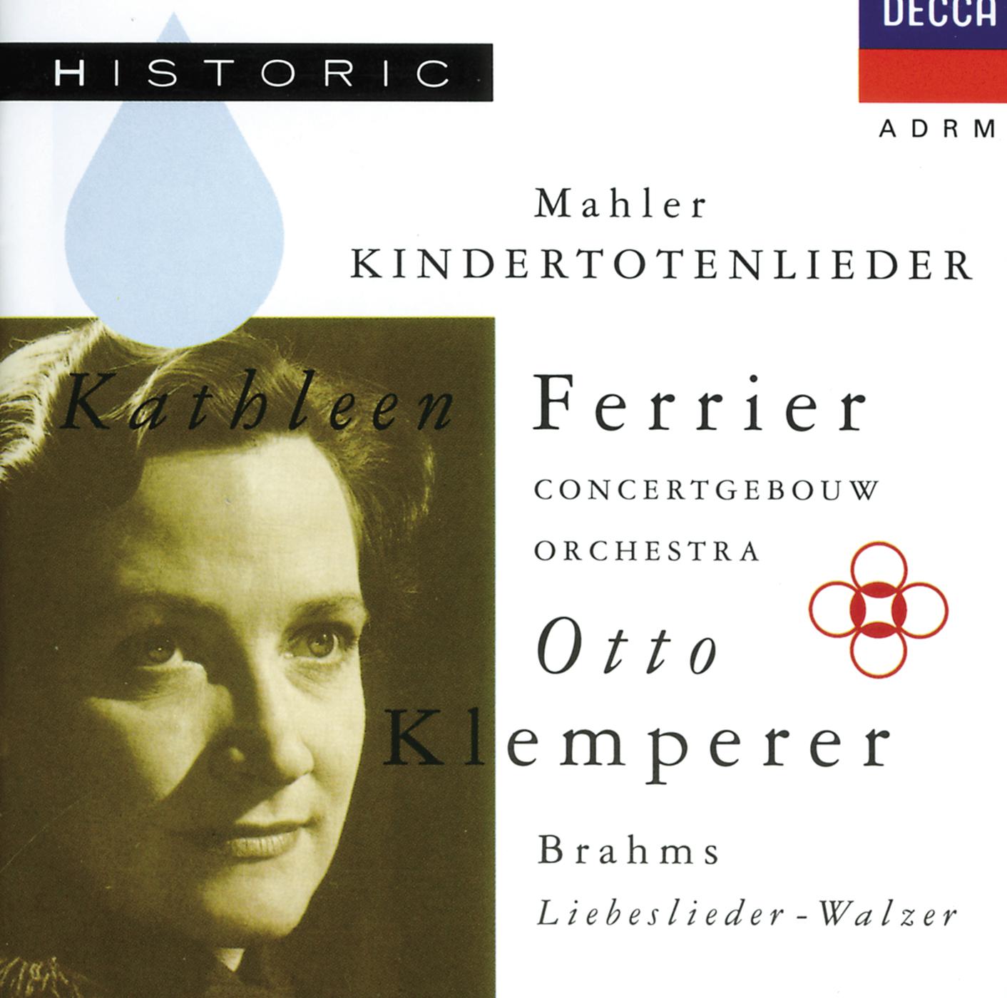 Постер альбома Mahler: Kindertotenlieder / Brahms: Liebeslieder-Walzer