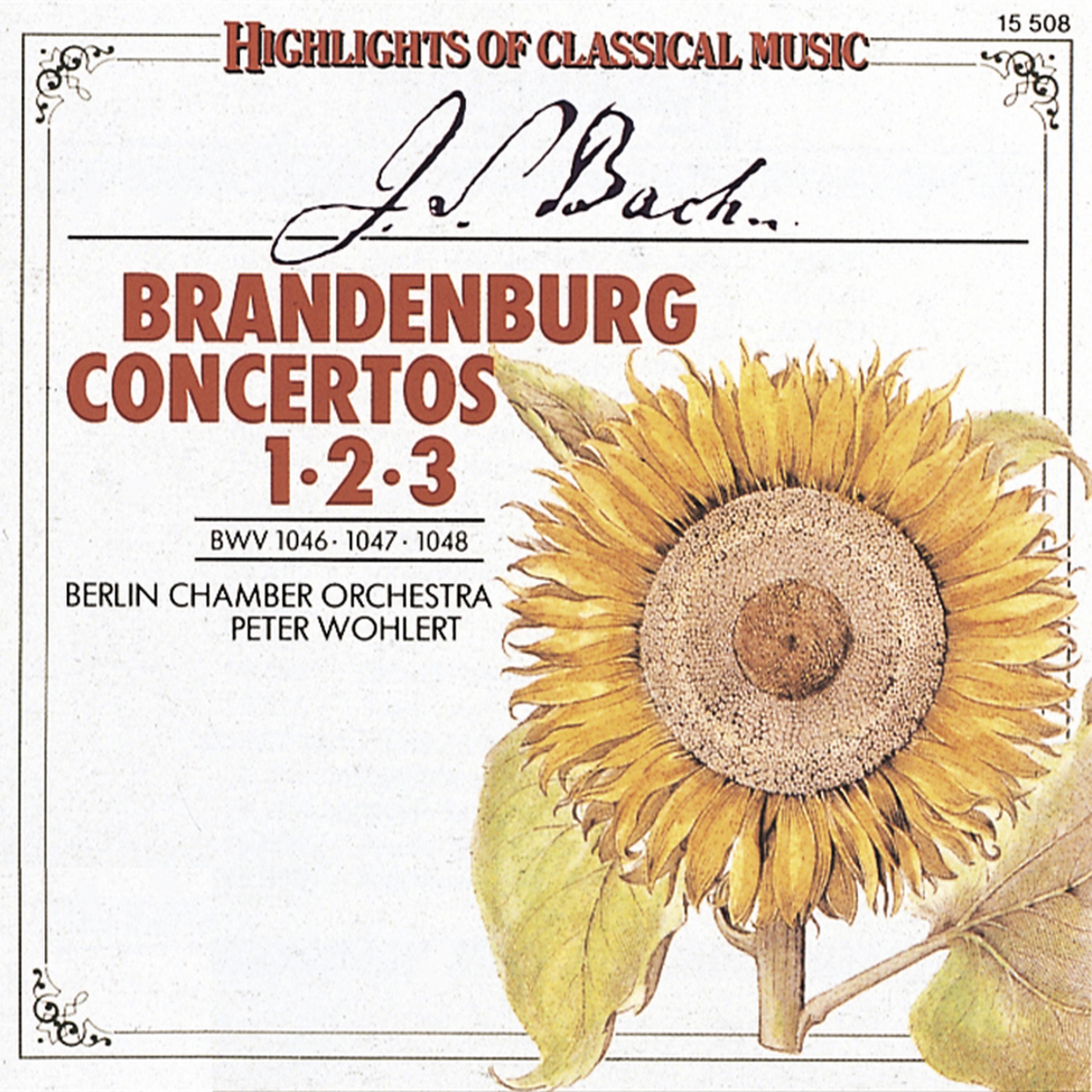 Постер альбома Bach-Brandenburg Conc 1-3