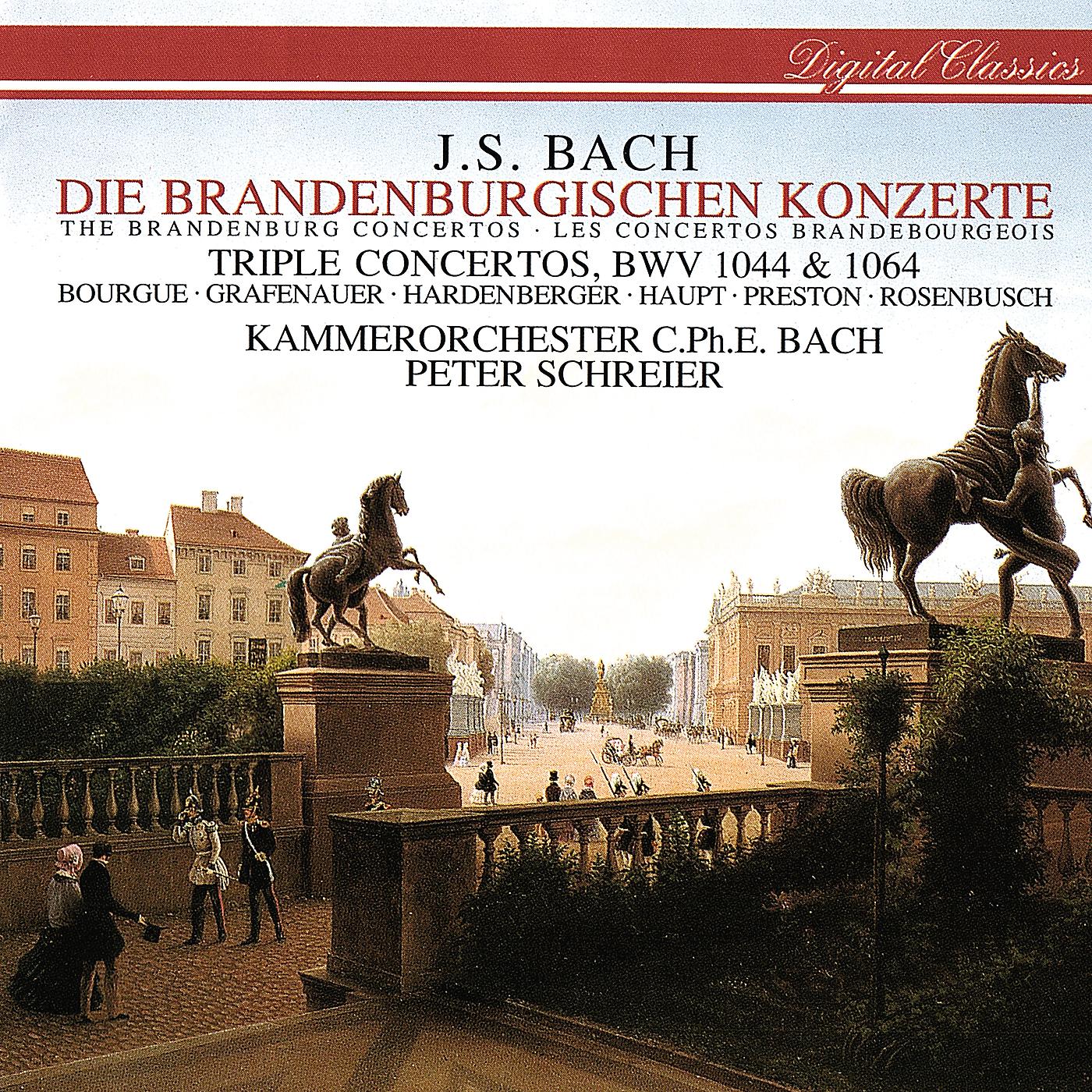 Постер альбома Bach, J.S.: Brandenburg Concertos Nos. 1-6; Concerto For 3 Violins; Concerto For Flute & Violin
