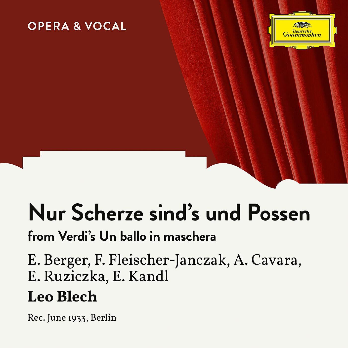 Erna Berger - Verdi: Un ballo in maschera - Nur Scherze sind's und Possen