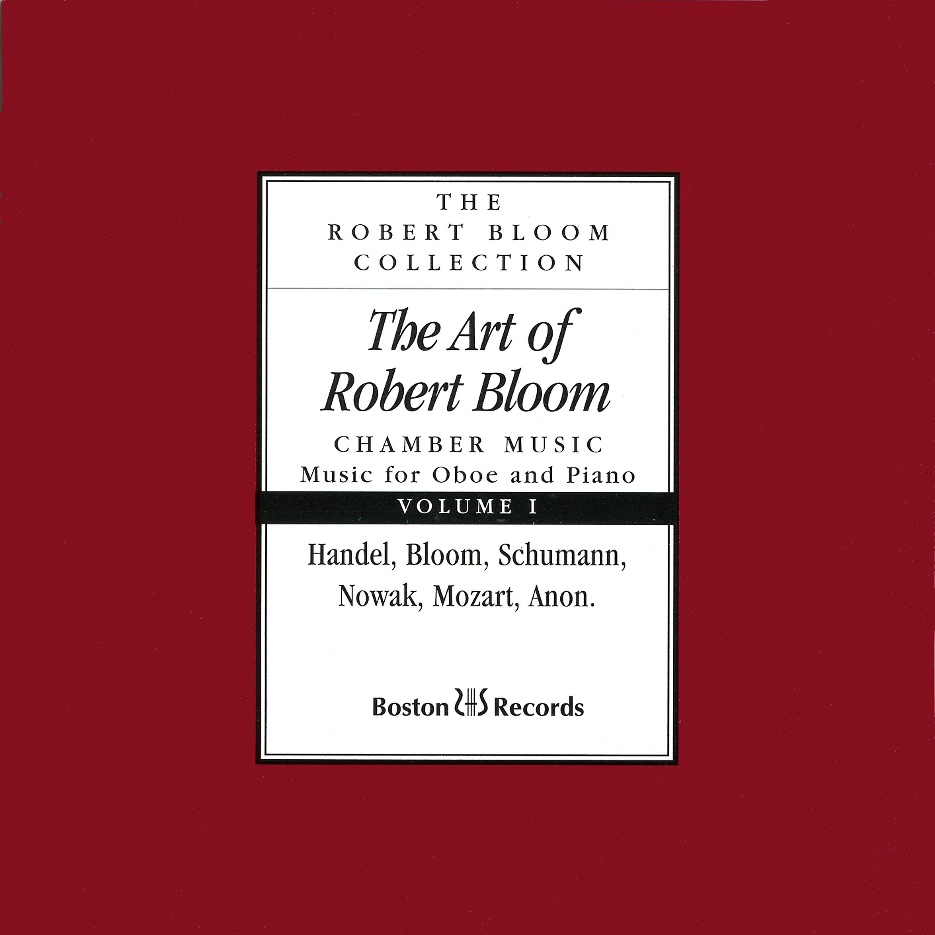 Robert Bloom - Oboe Sonata in C Minor, HWV 366: III. Adagio (1948)