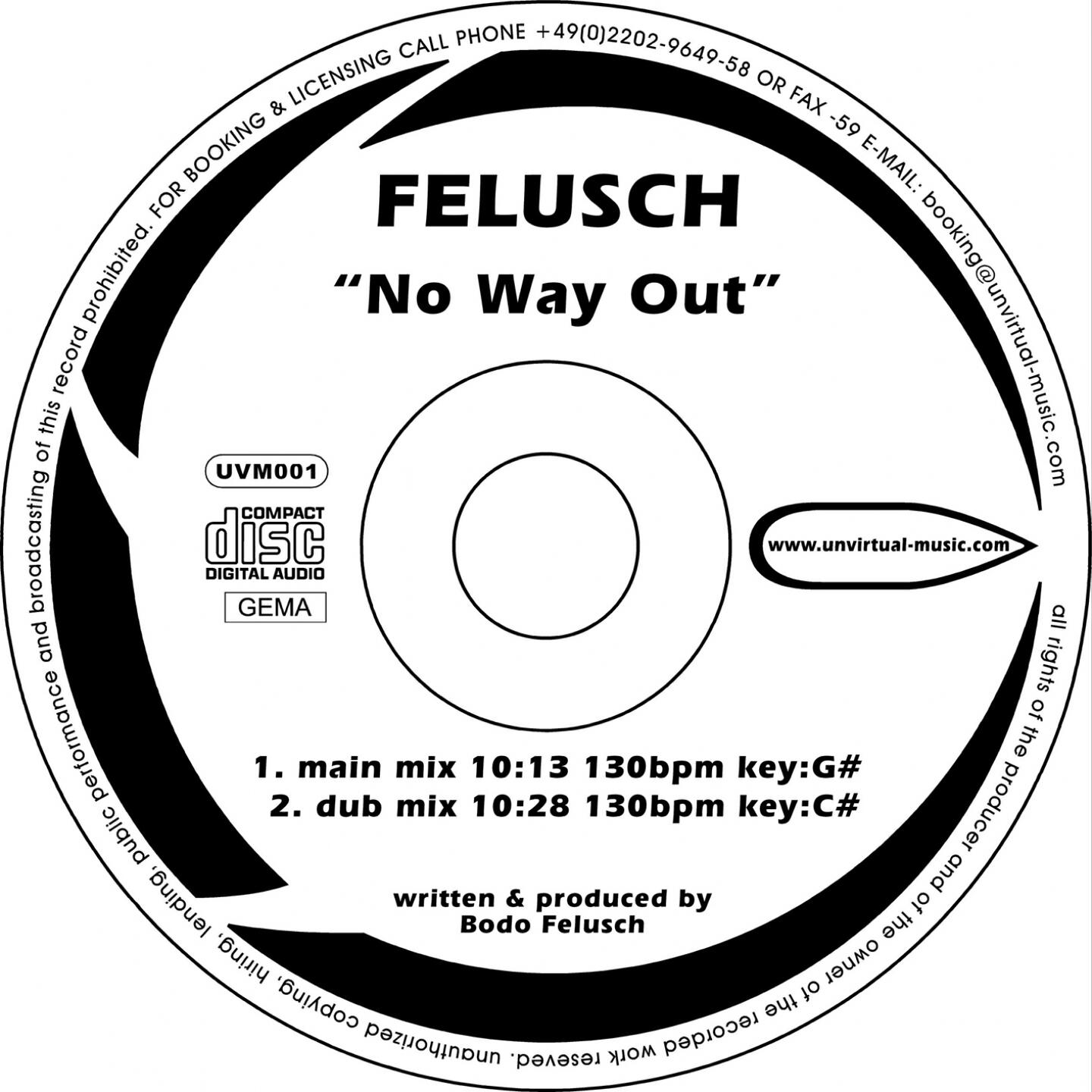 Bodo Felusch - No way out (Dub Mix)