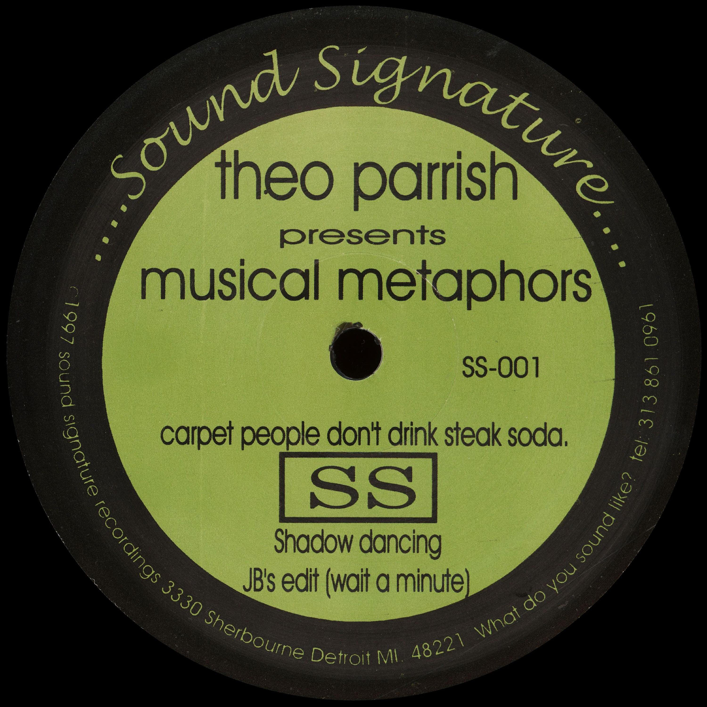 Theo Parrish - Carpet People Don't Drink Steak Soda