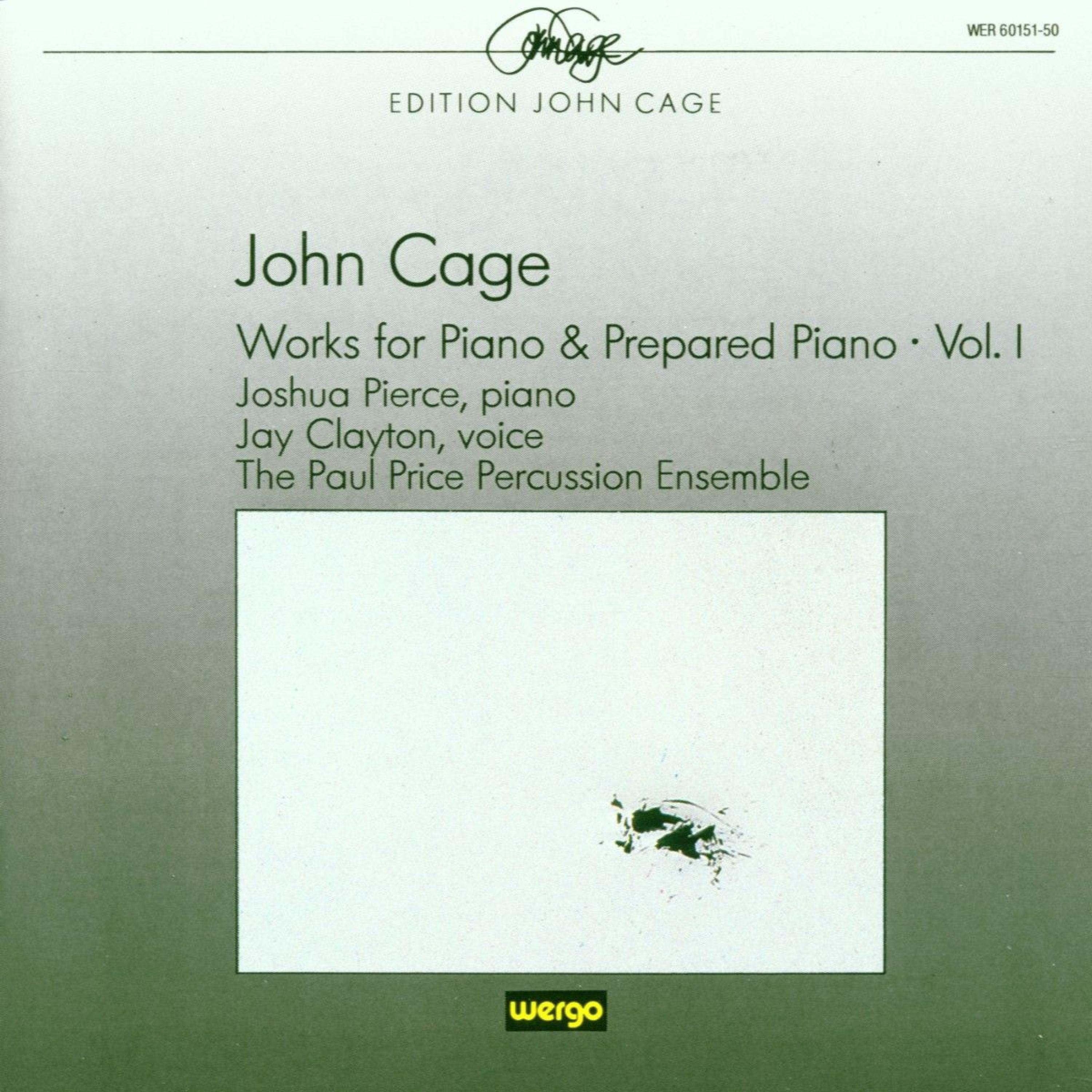 Постер альбома John Cage: Works for Piano & Prepared Piano, Vol. 1