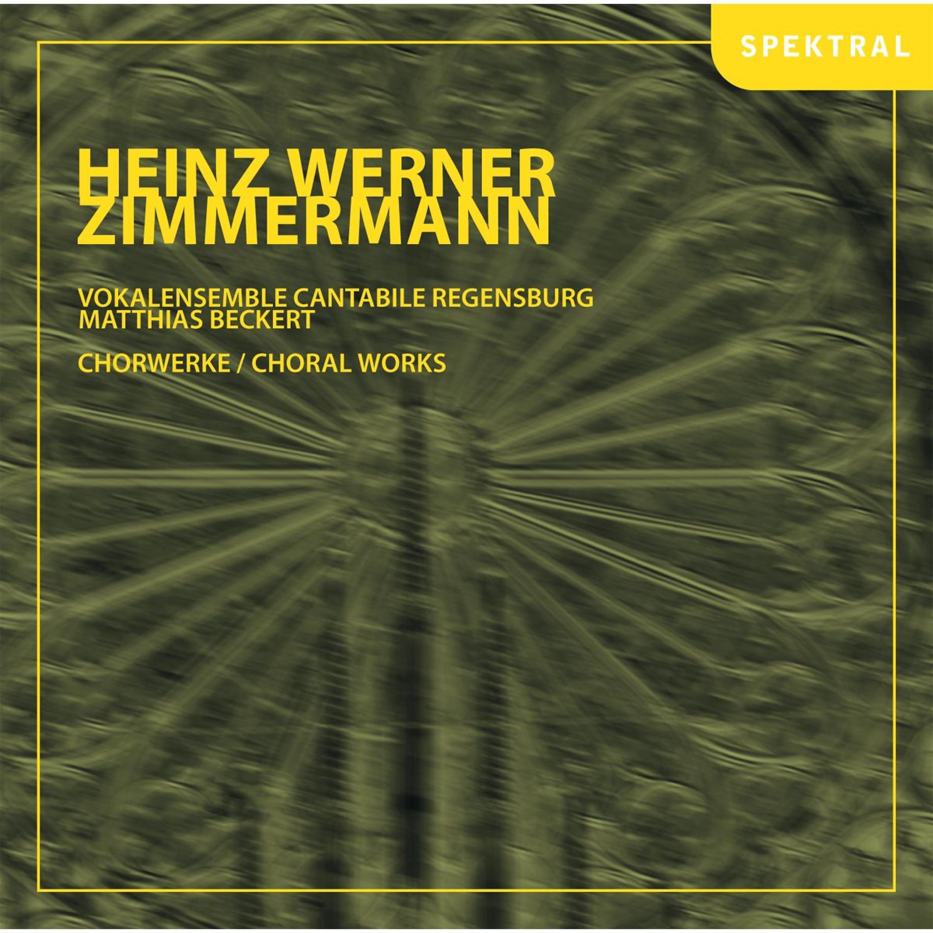 Постер альбома Heinz Werner Zimmermann - Chorwerke