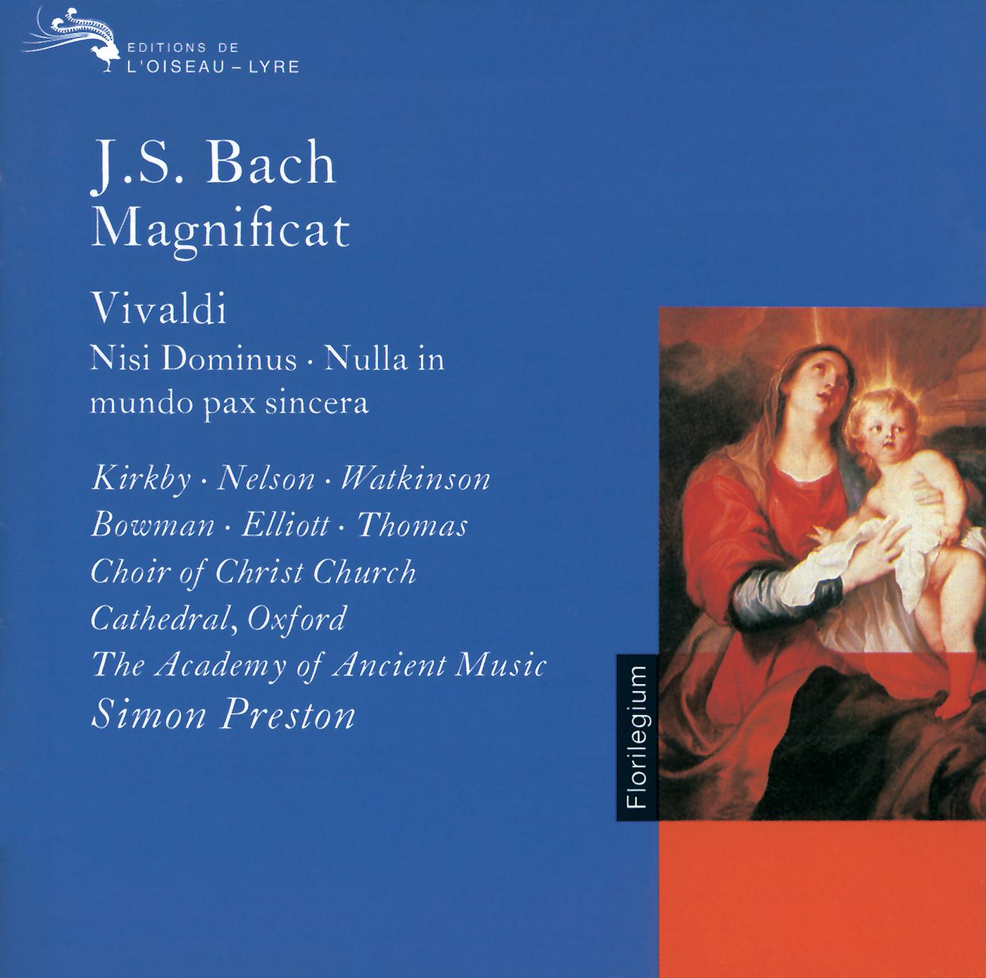 Постер альбома Bach, J.S. / Vivaldi: Magnificat / Nisi Dominus / Nulla in Mundo Pax Sincera etc.