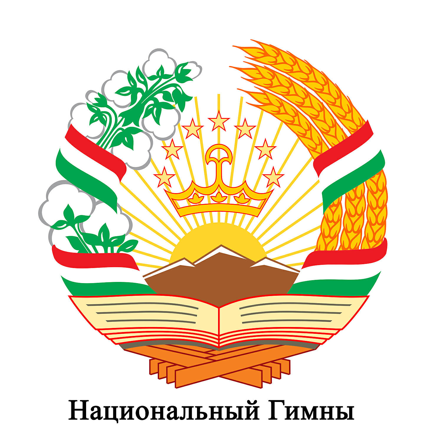 Международный Оркестр - TJ - Республика Таджикистан - Государственный гимн 2 (1994) [Спетая Версия]