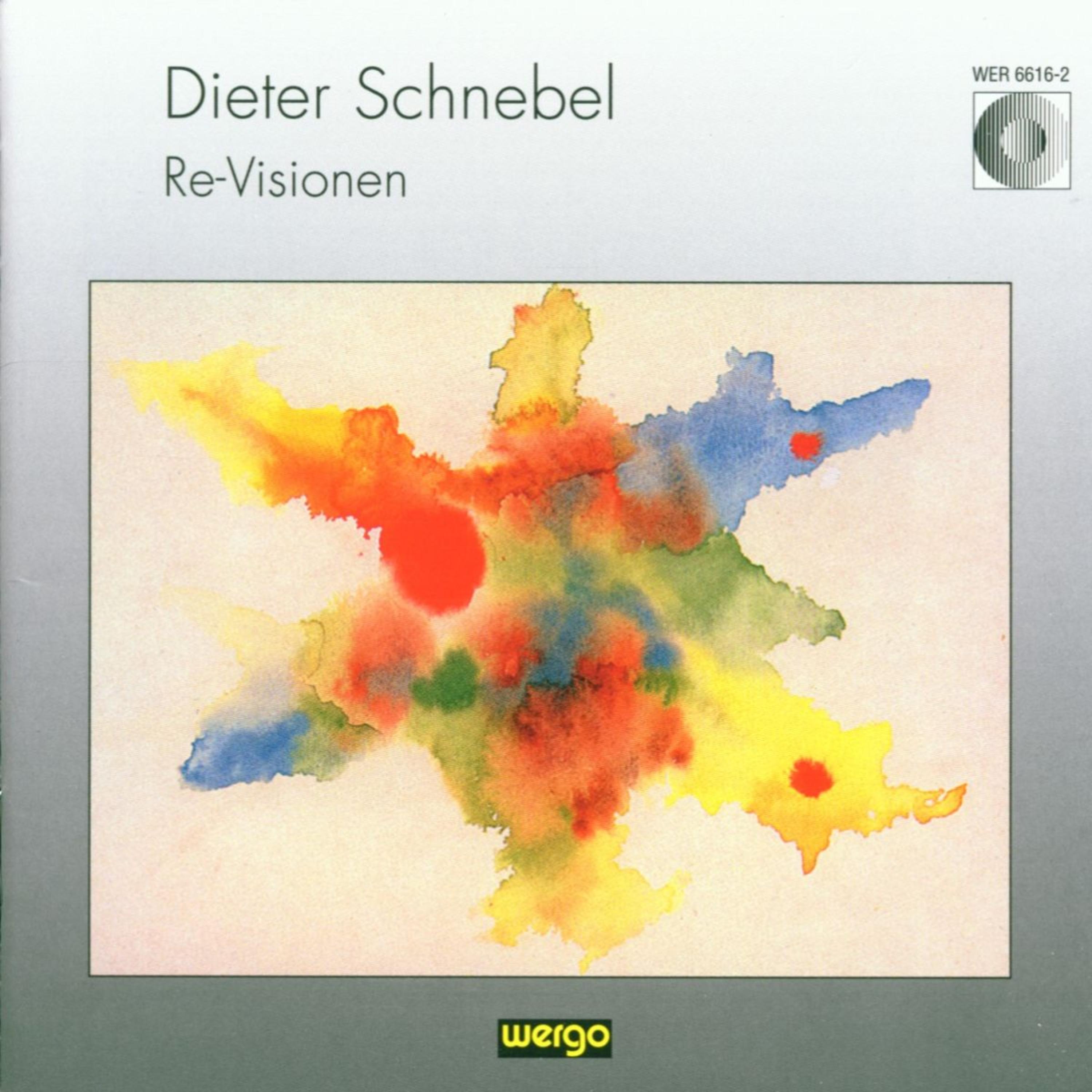 Постер альбома Schnebel: Re-Visionen