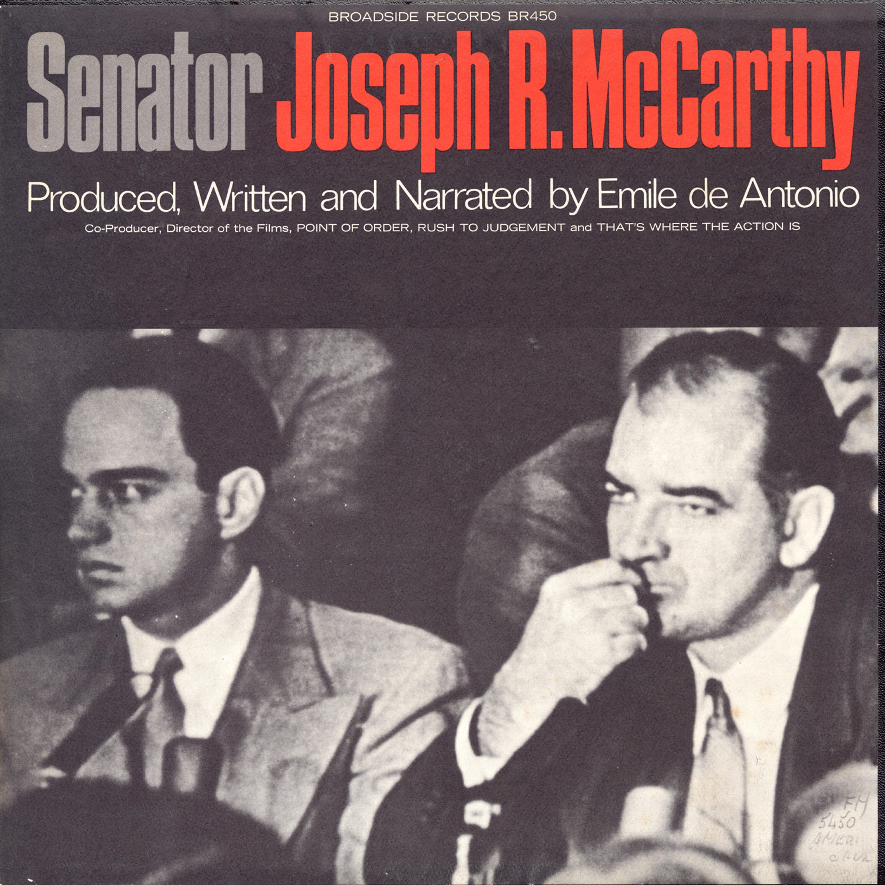 Joseph McCarthy - Murrow, A.C.L.U. accused. General Ralph Zwicker.