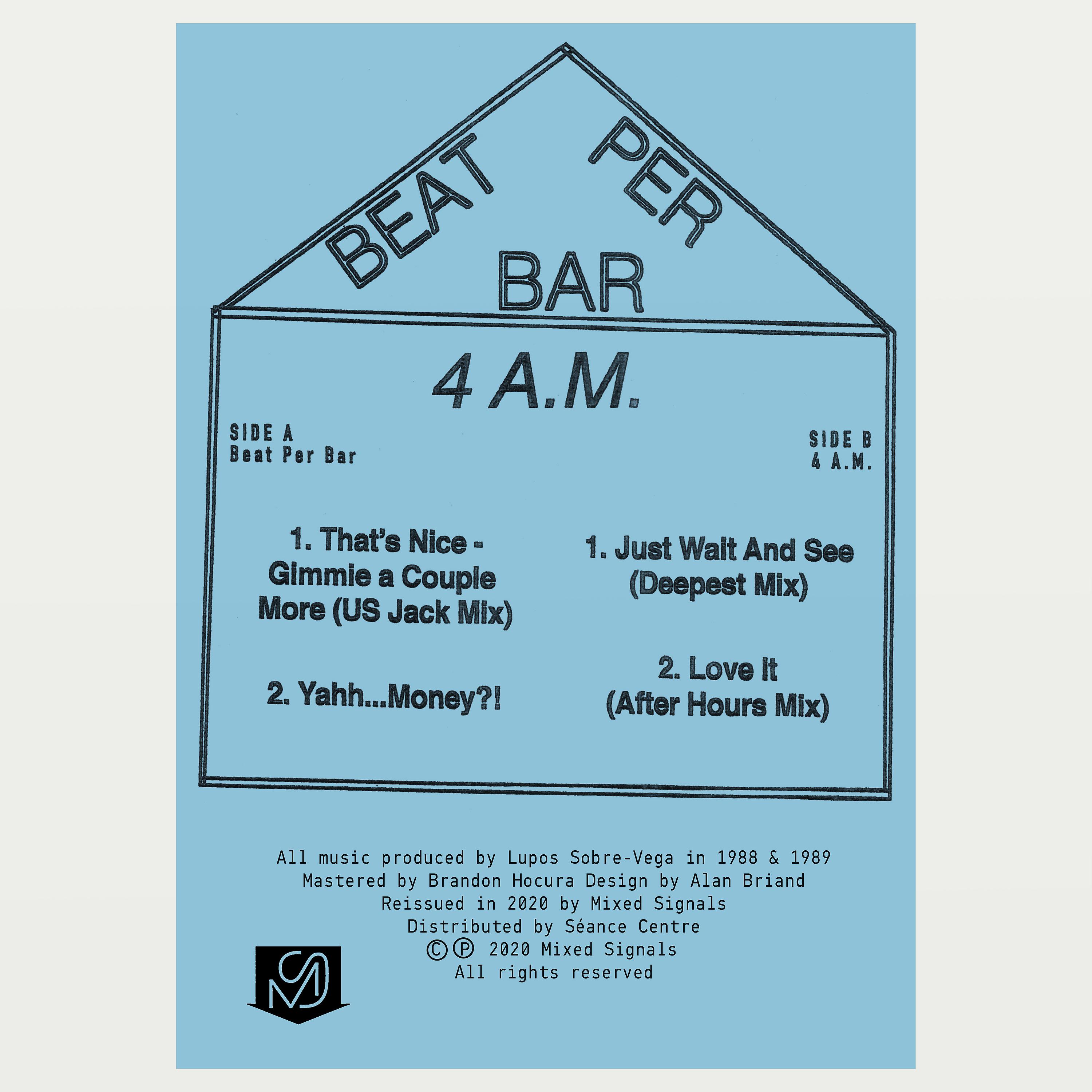 Постер альбома Beat Per Bar / 4 A.M.